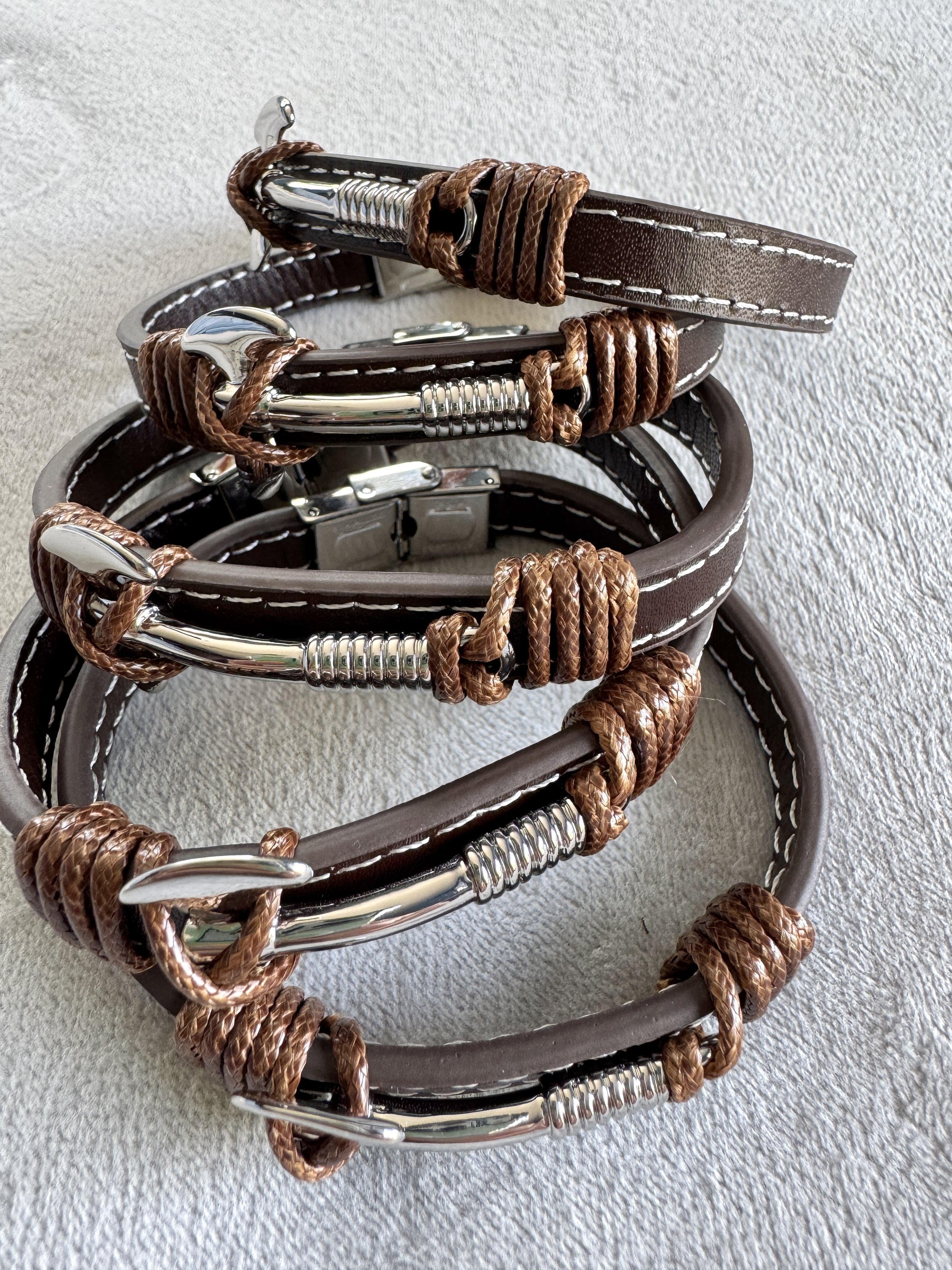 Leather Viking Axe Bracelet