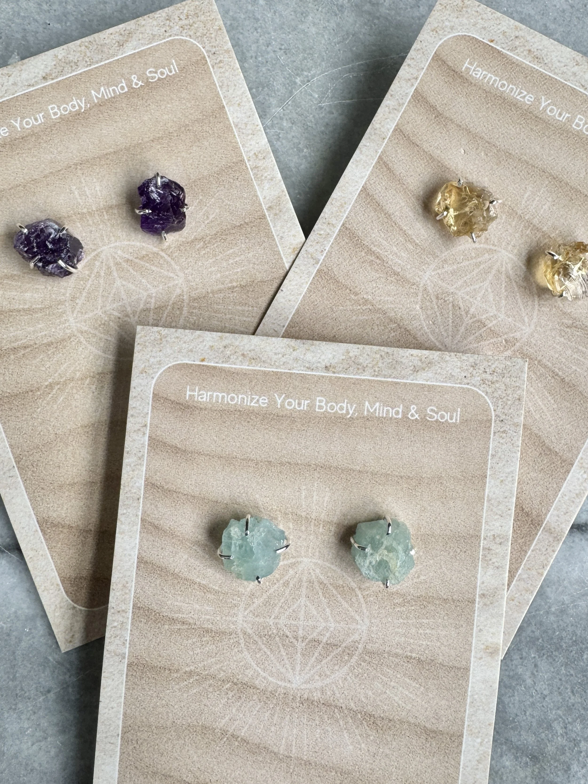 Large Crystal Stud Earrings