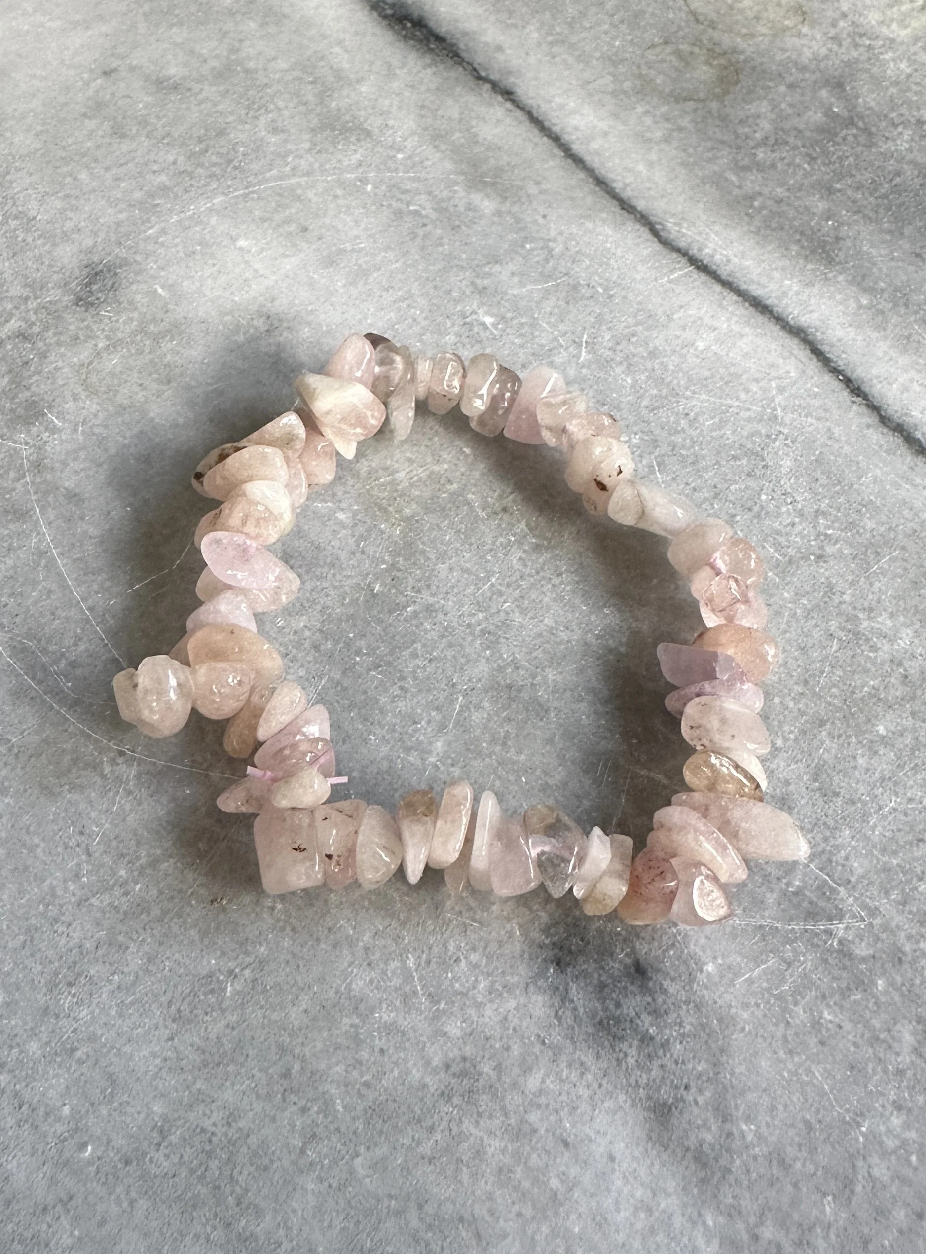 Morganite Chip Bracelet