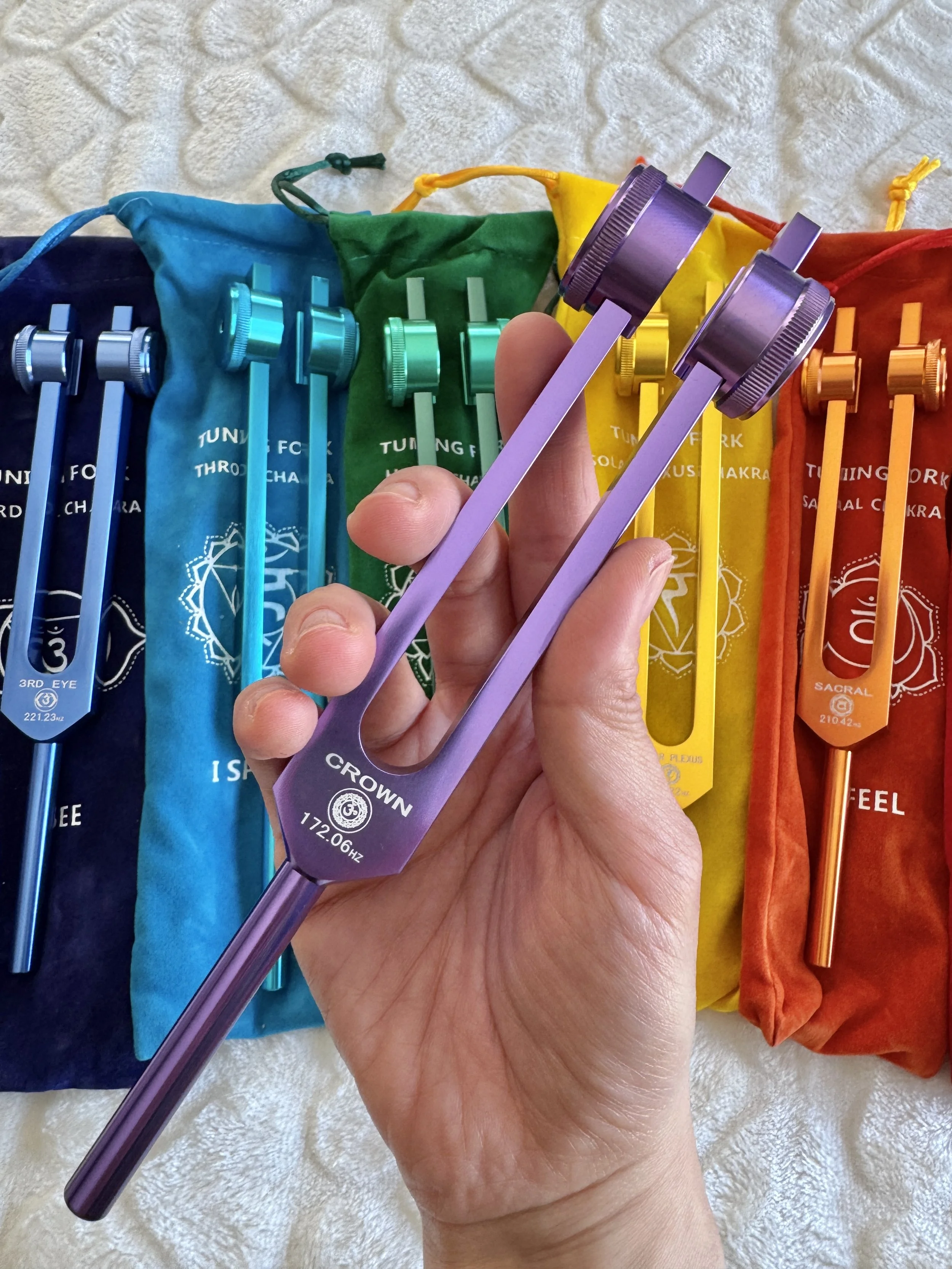 7 Chakra Tuning Forks Set