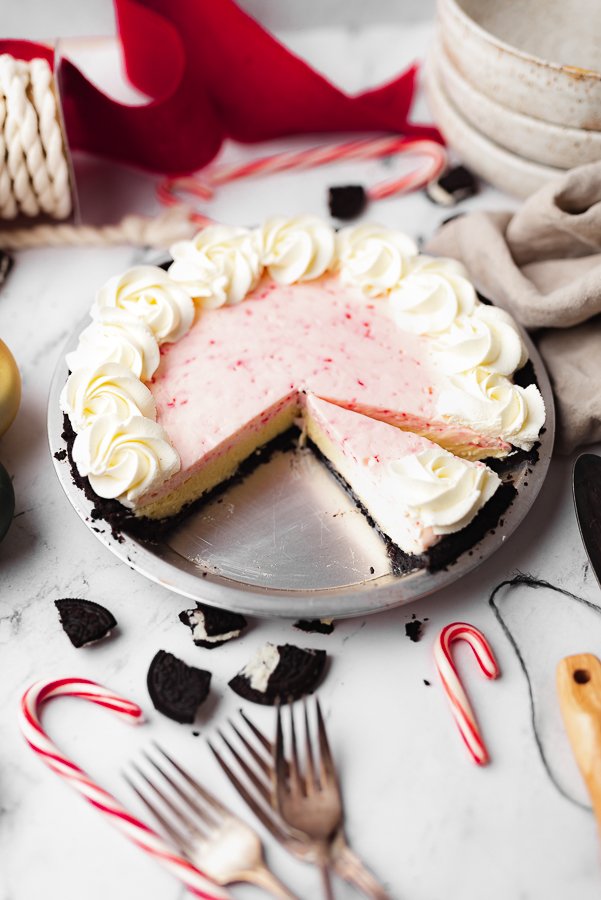 Candy Cane Cheese Pie — Rose Wife