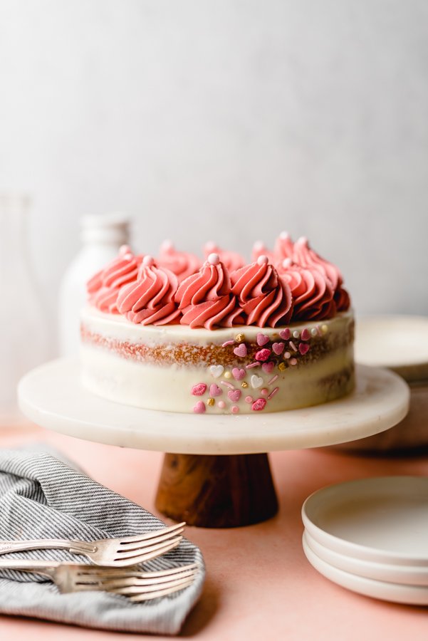 White Chocolate-Raspberry Cake
