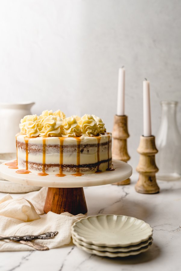 Salted Caramel Whiskey Cake Rose Wife