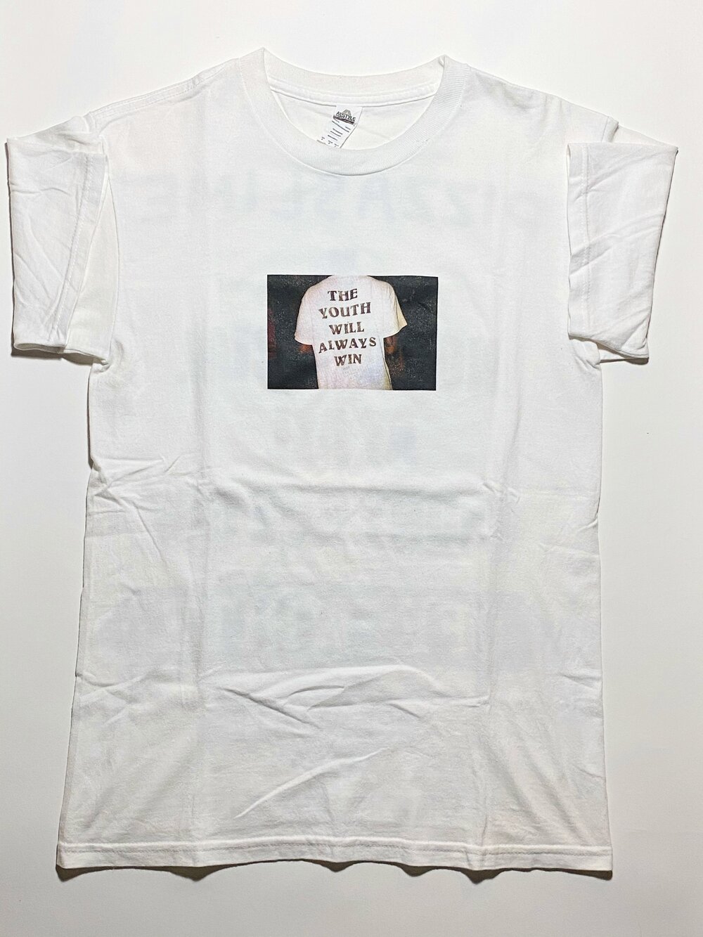 Pizza Slime Off-White Graphic T-Shirt — second wind thrift