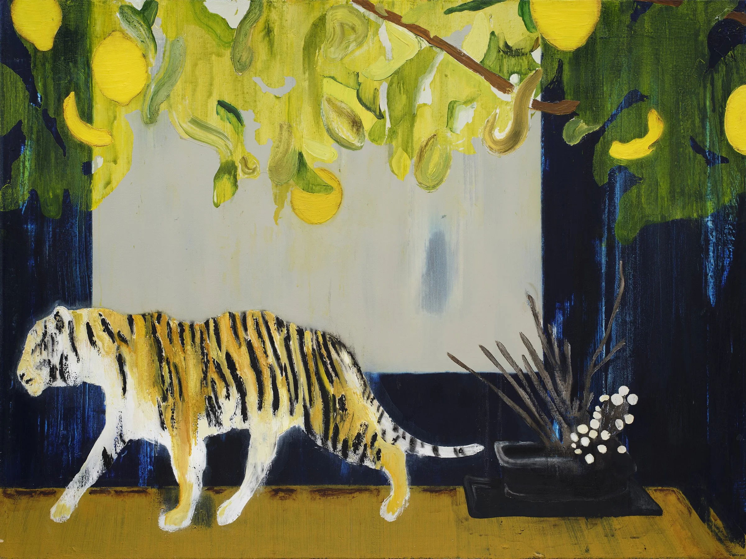 The Tiger
acrylic, oil, and oil stick on canvas
30 x 40 in
2026