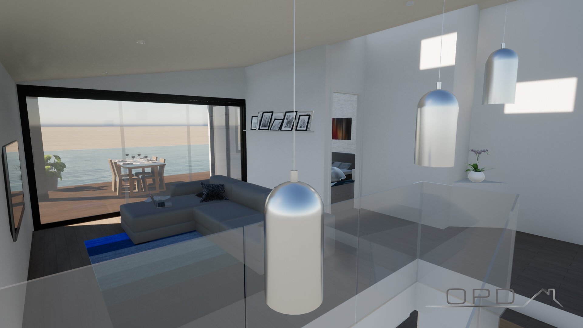 Upstairs Living