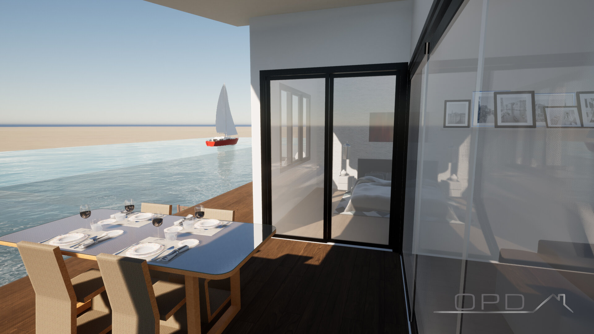 Rear Balcony