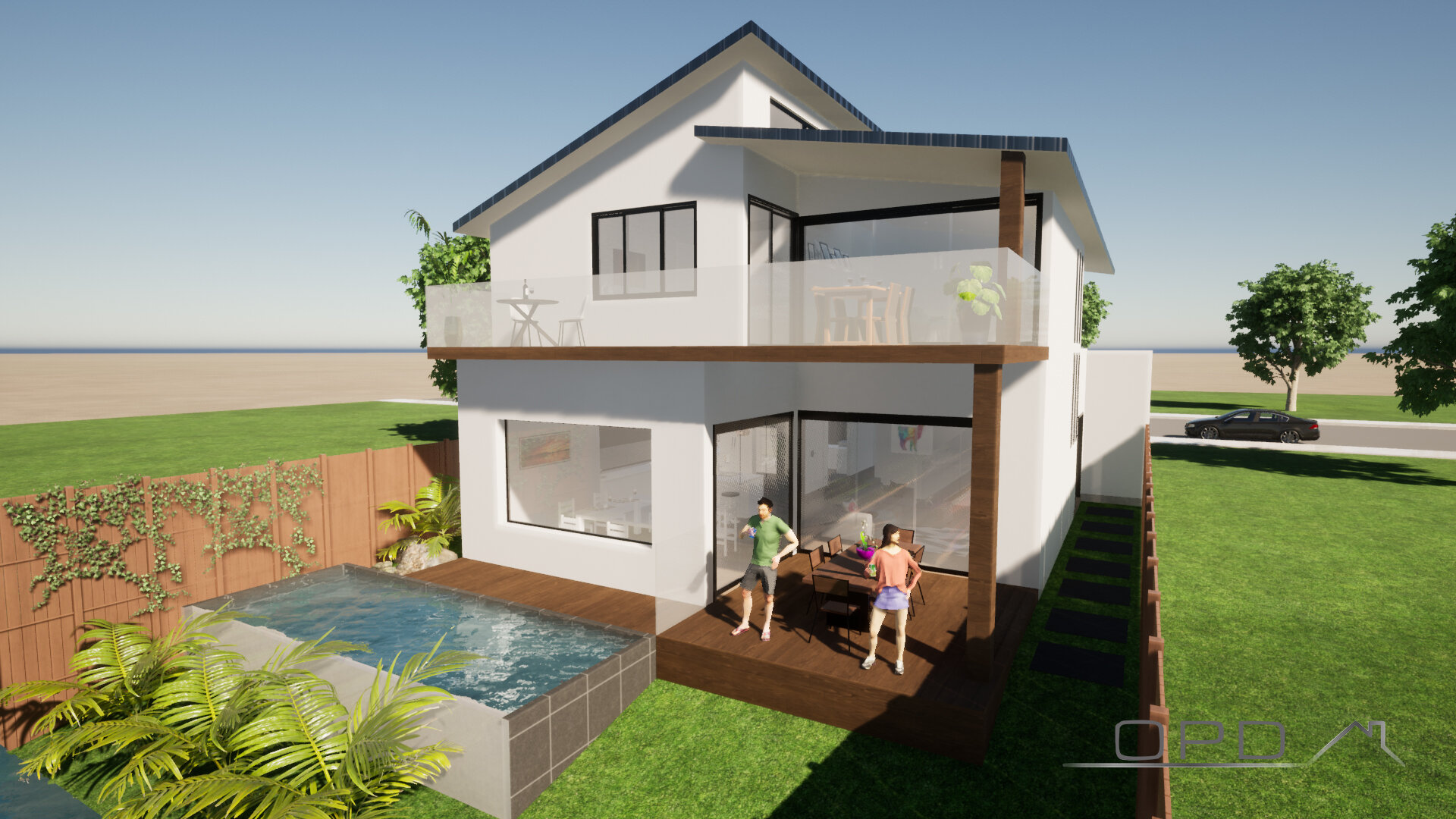 Rear Facade