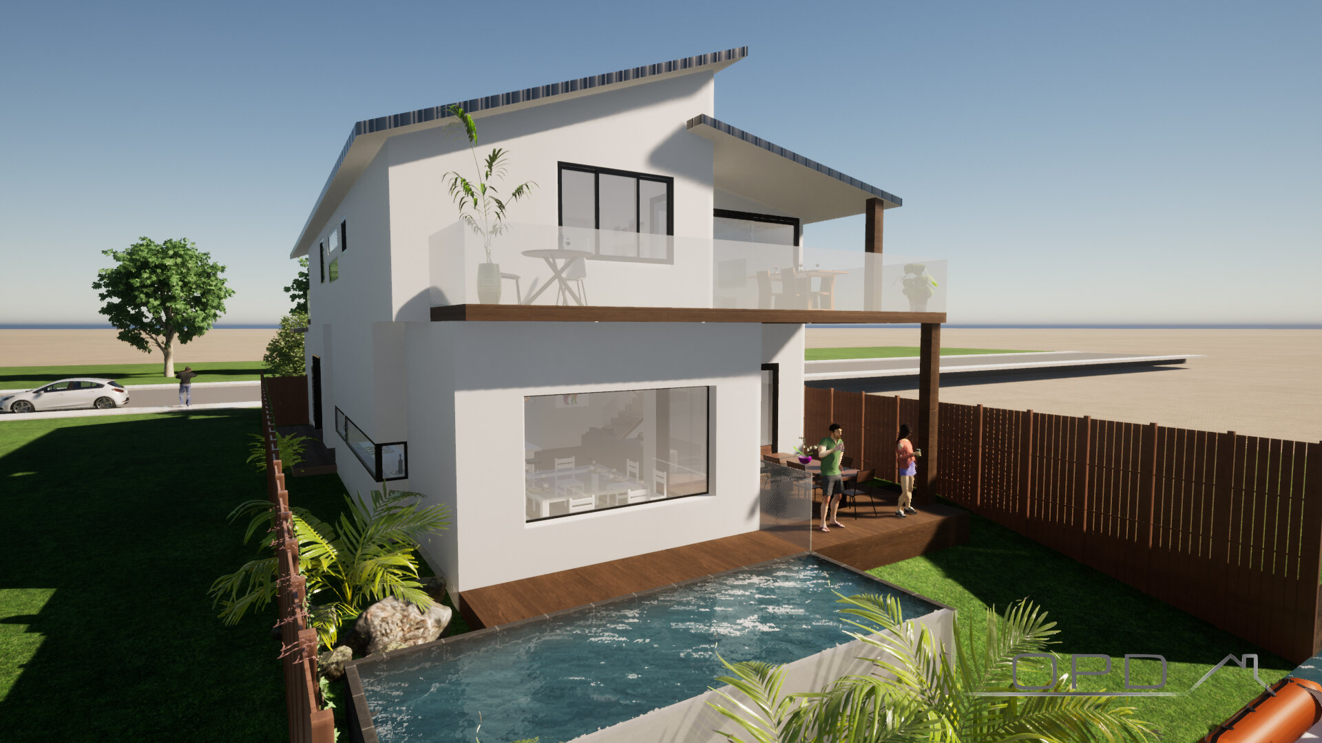 Rear Facade