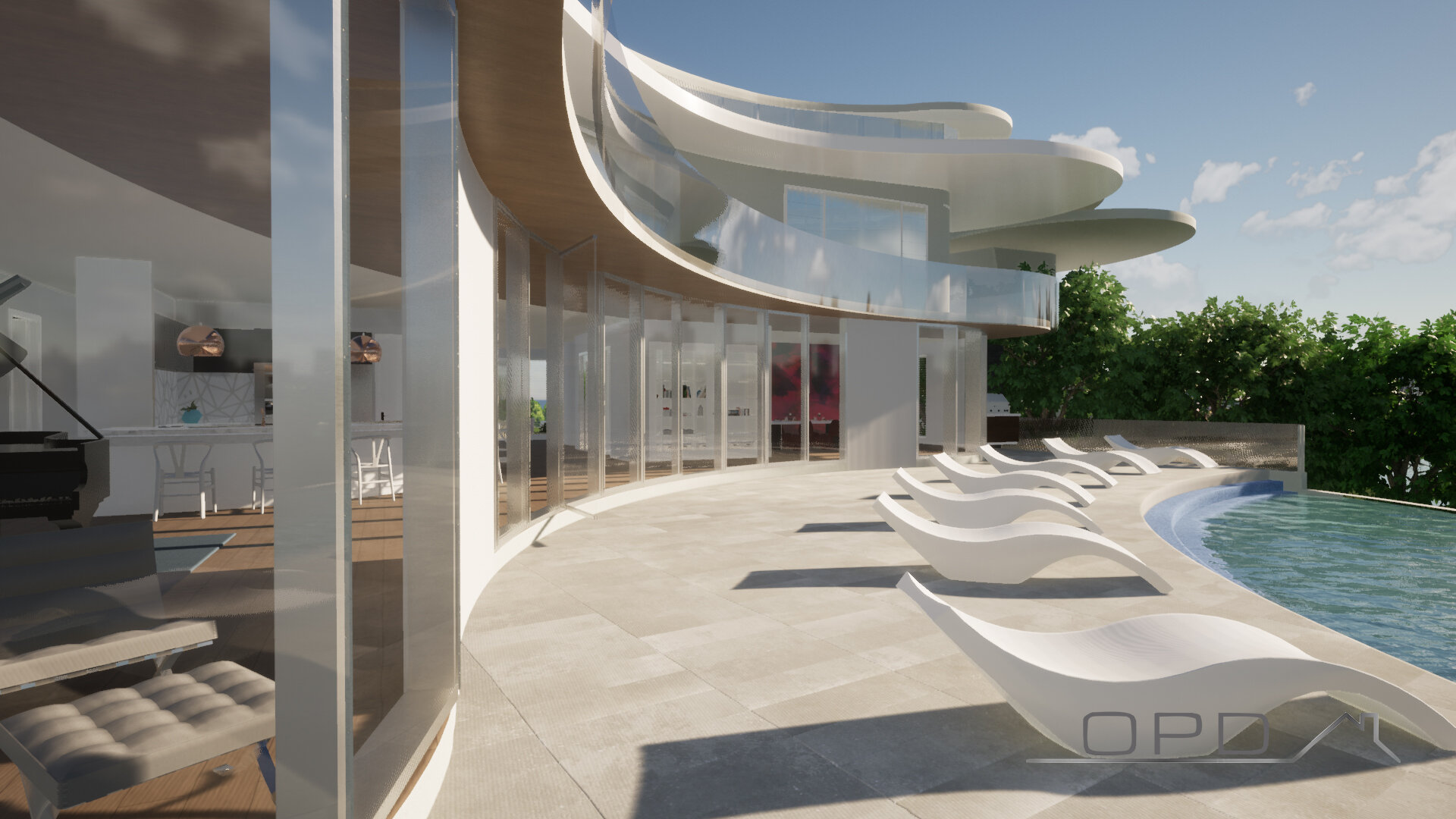 Pool deck