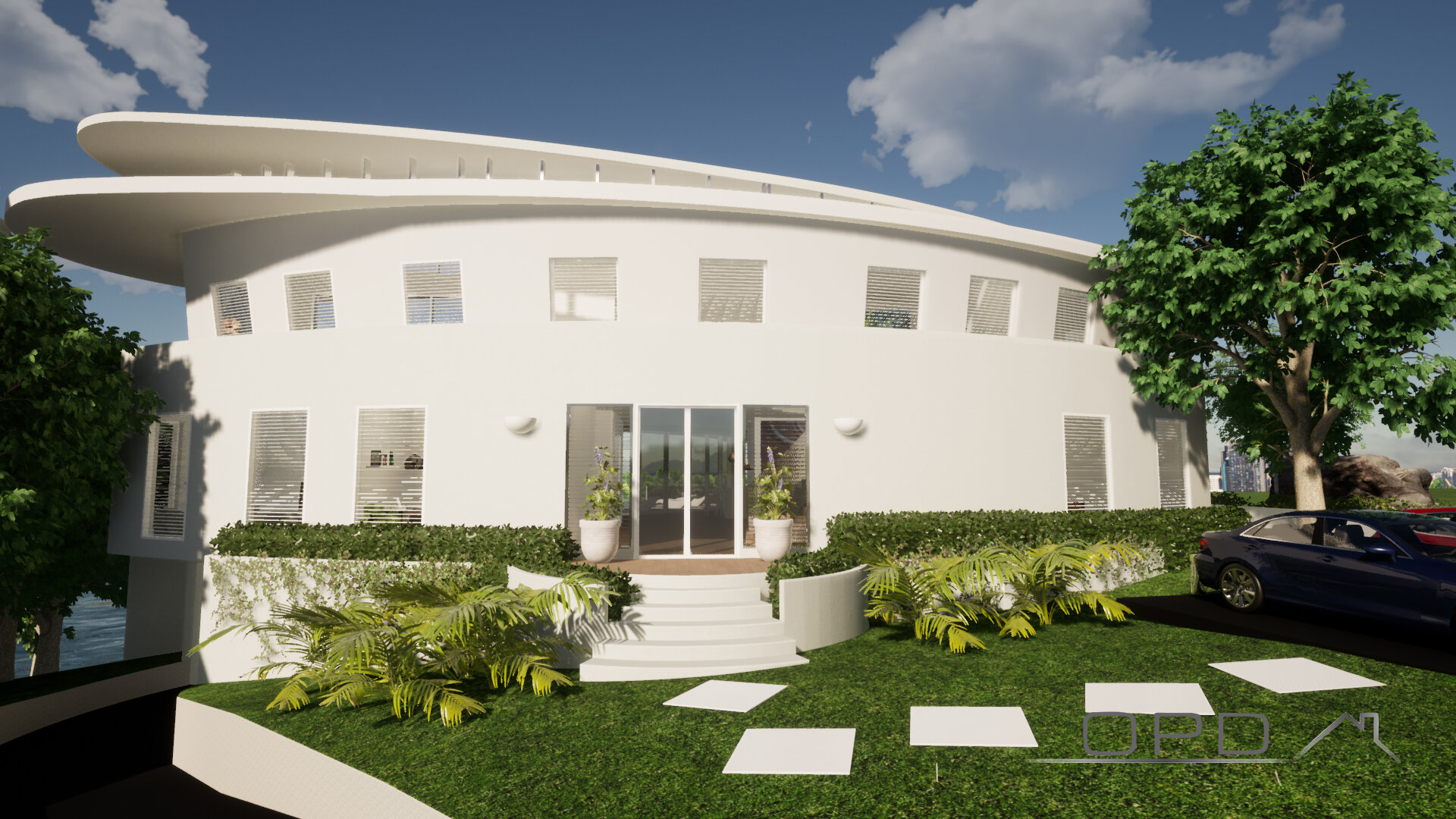 Front facade