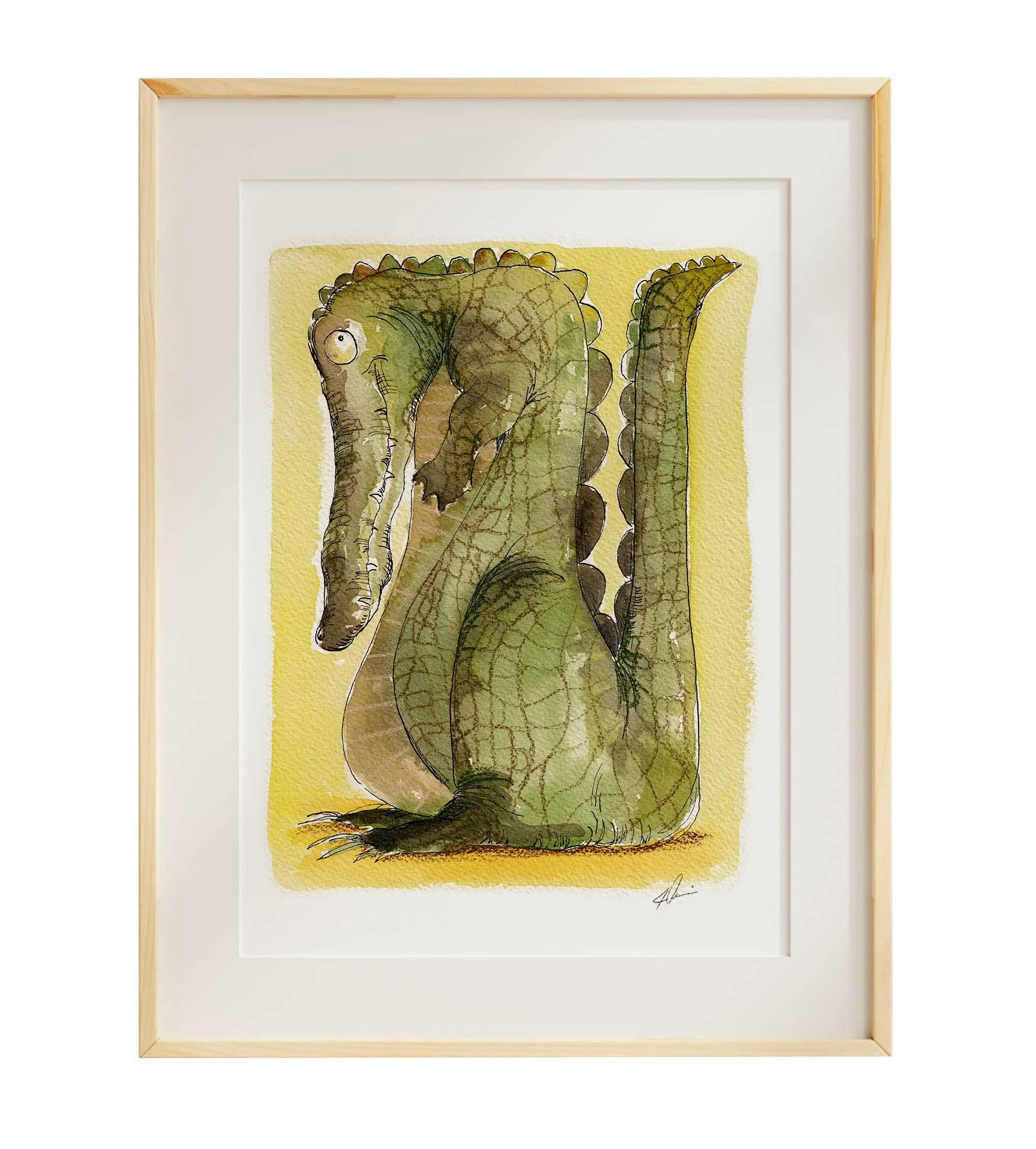 C is for Crocodile - 11x14"