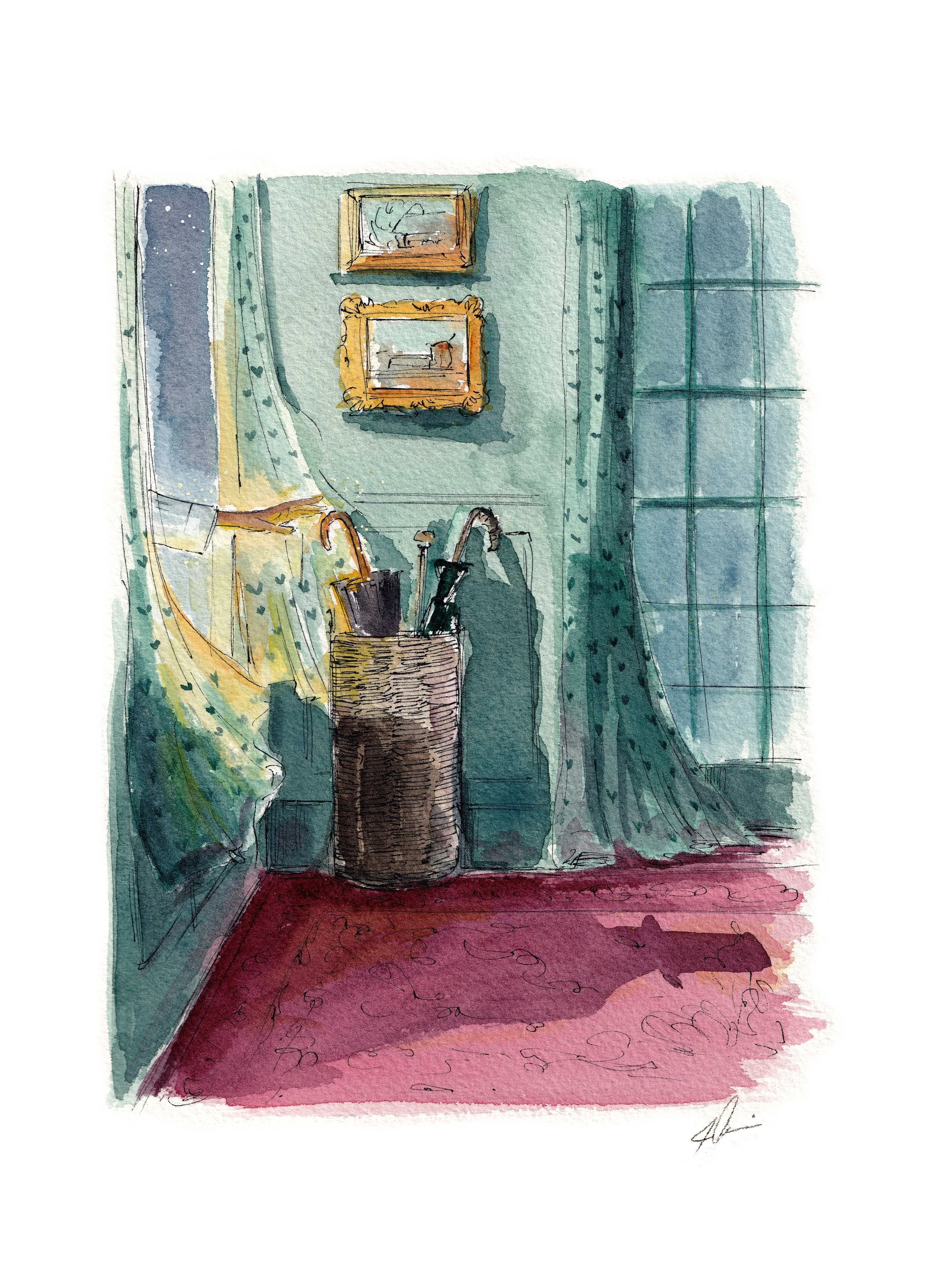 U is for Umbrella - Original