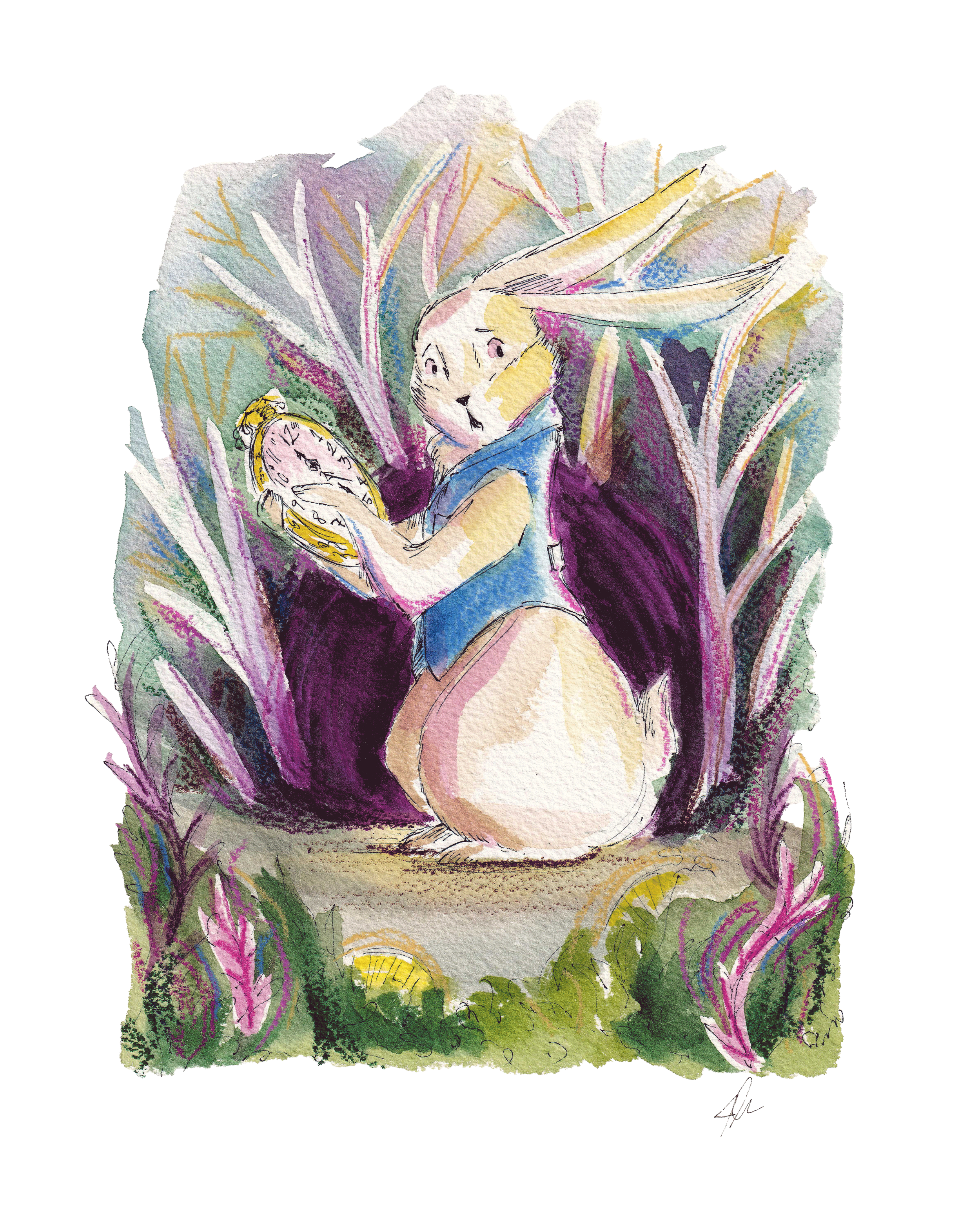 W is for White Rabbit - Original