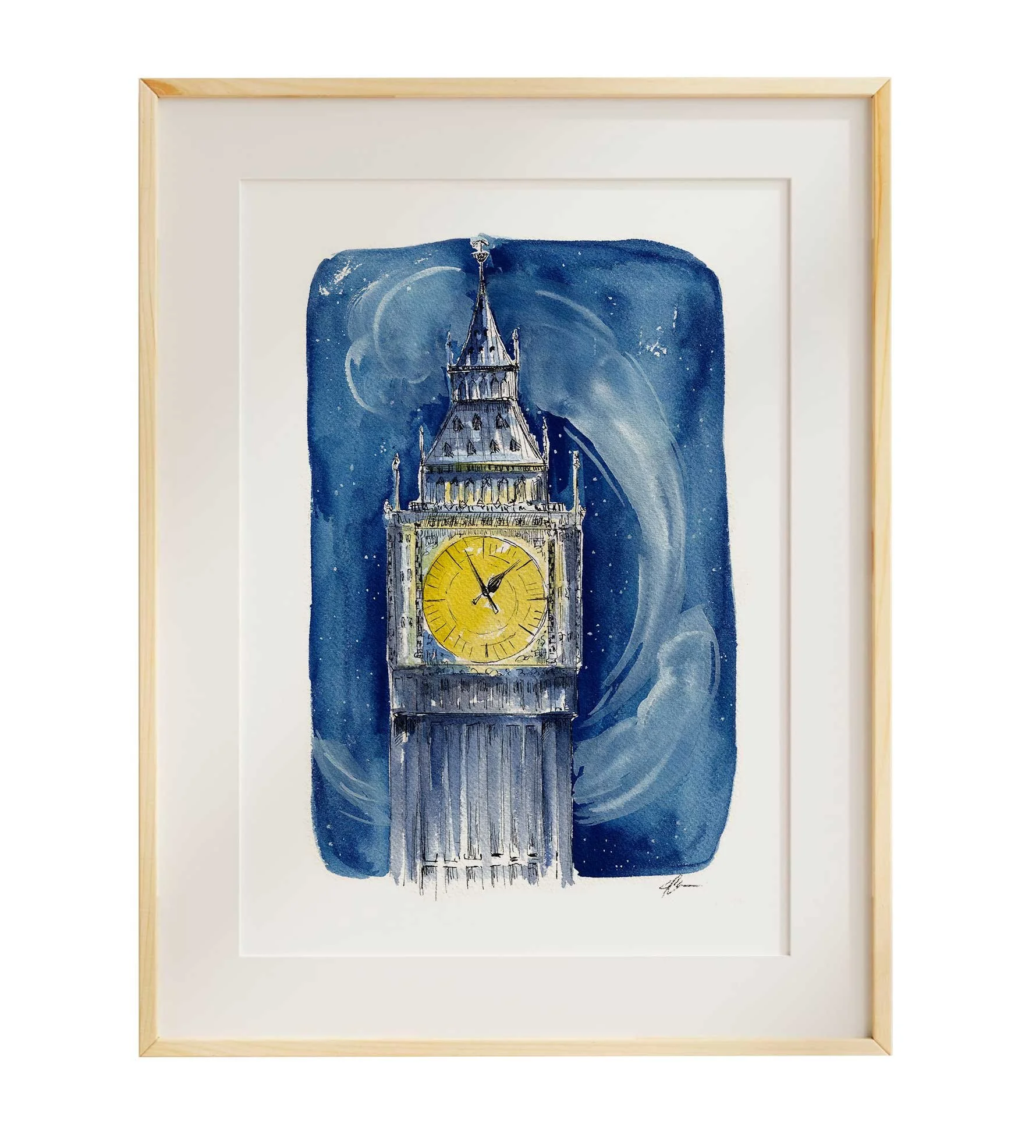 B is for Big Ben - 11x14"