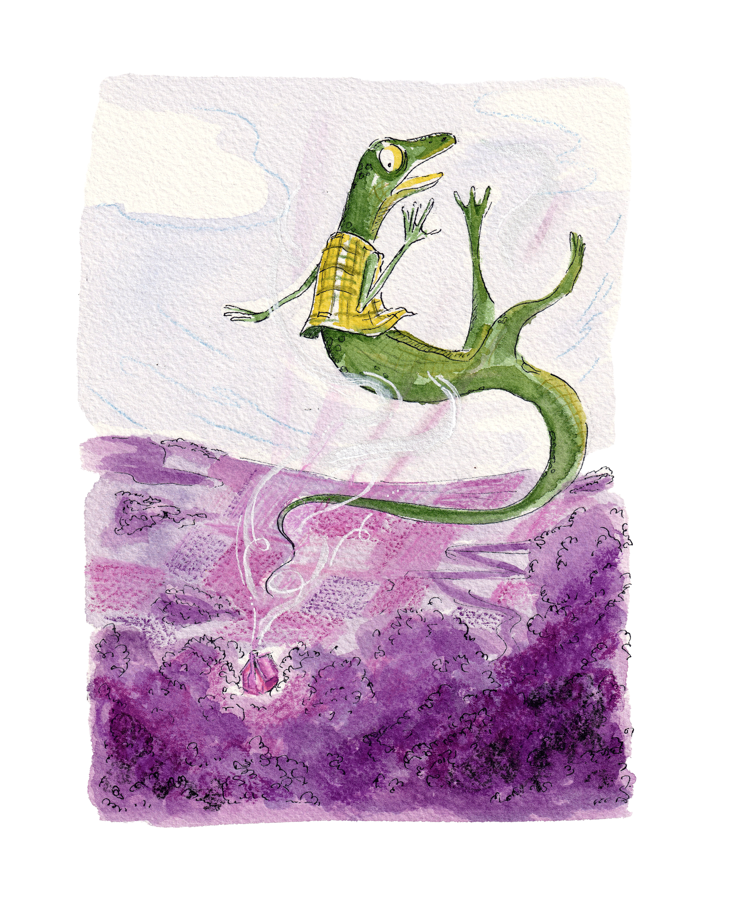 L is for Lizard - Original