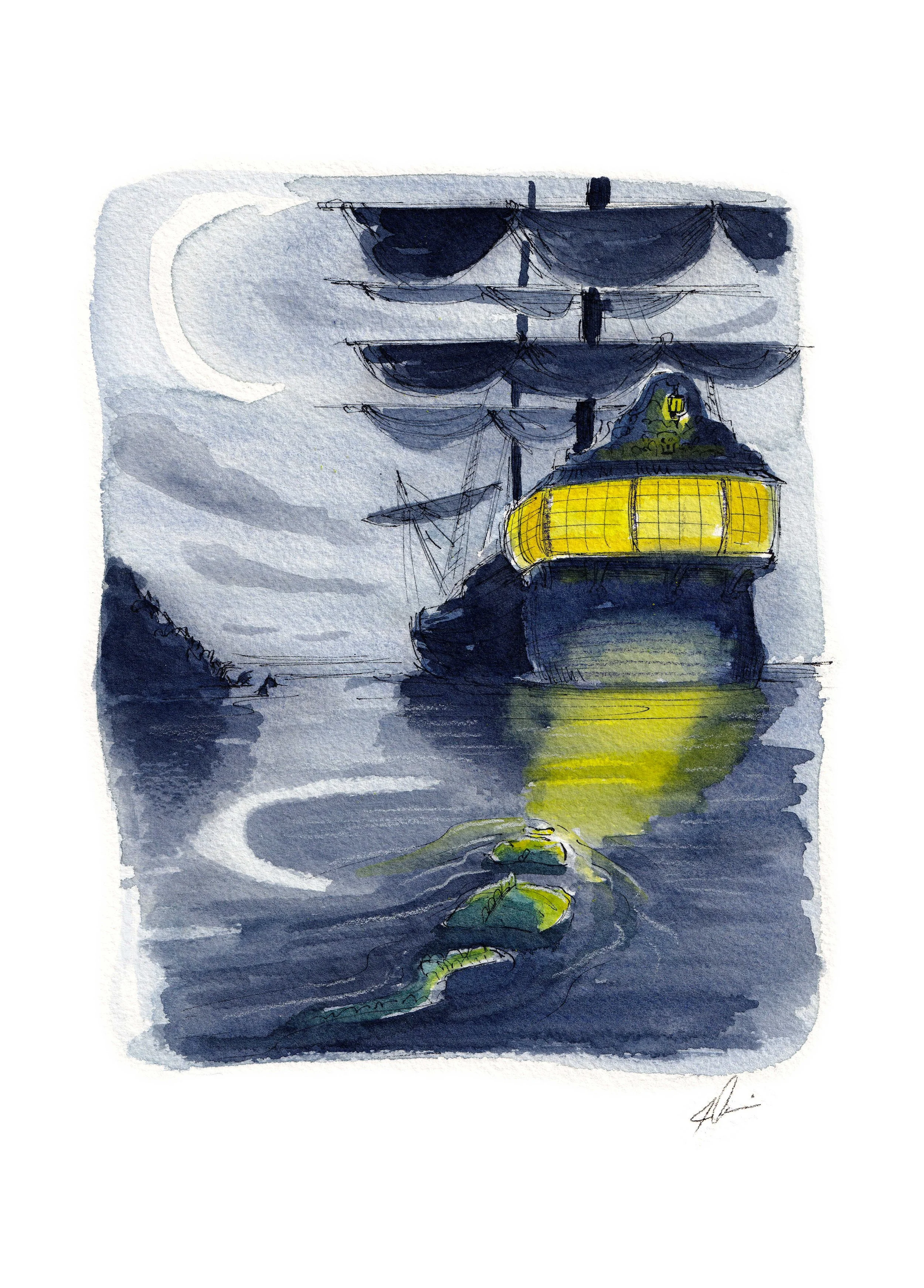 O is for Ocean - Original