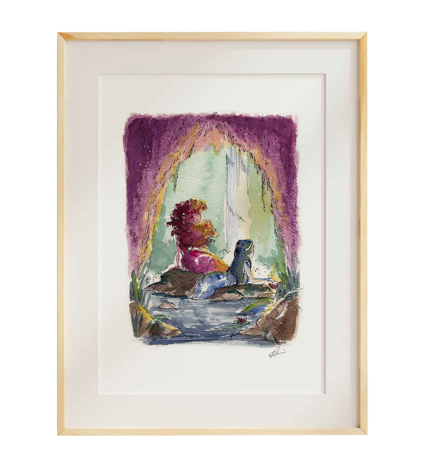 M is for Mermaid - 11x14"