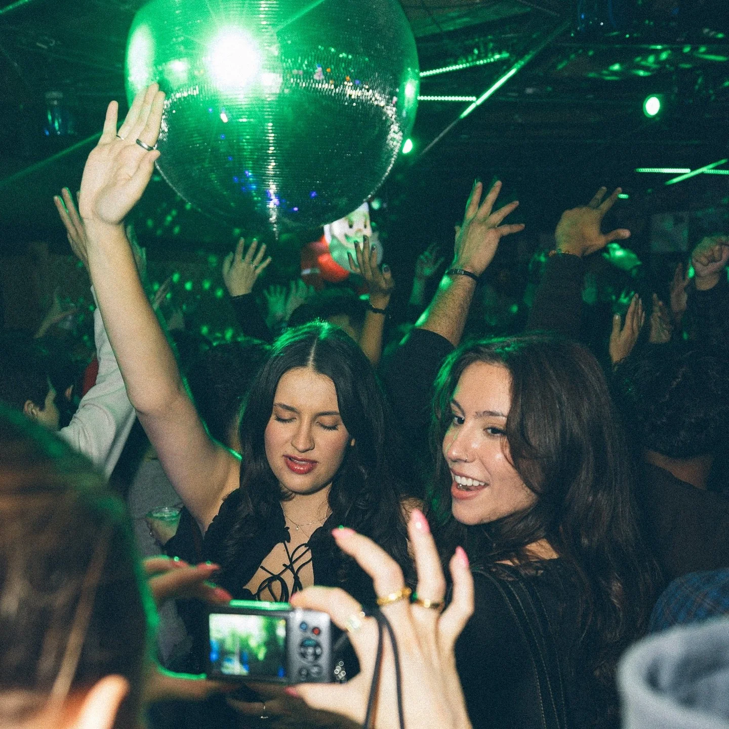 bring your boogie crew to gnjb this week🪩

happy hour every thursday &amp; friday from 5-8pm🍸

late night grub served all night in the lounge🍕

bottle service: 8pm-close every thurs-sun🍾

see you on the dance floor🕺