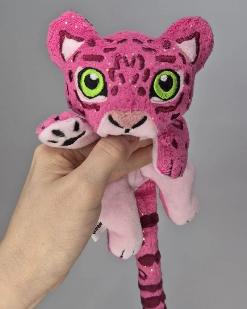 Sparkling Pink Leopard Kuttari Plush