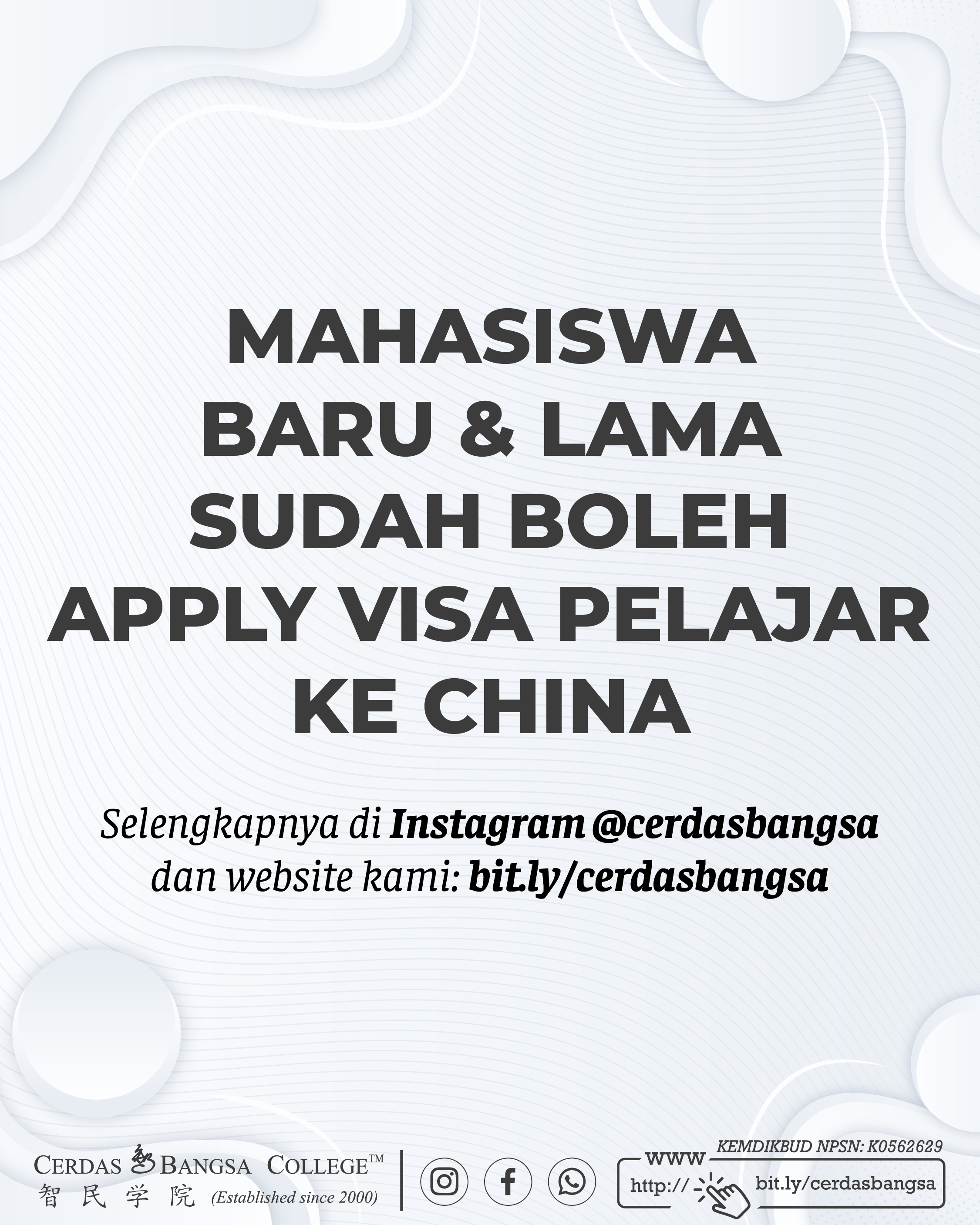 STUDENTS RETURNING TO CHINA !