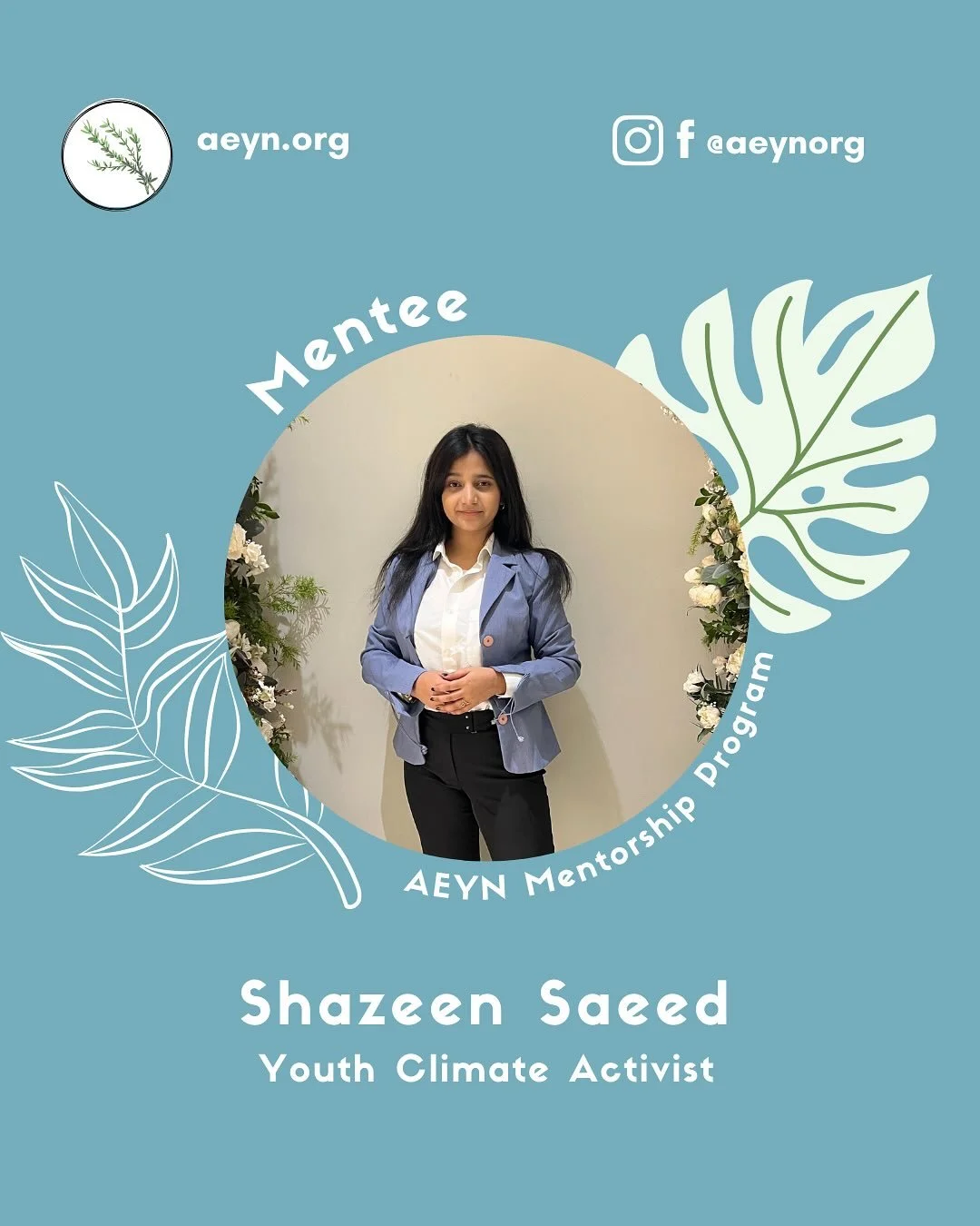 Meet another one of our mentees, Shazeen from Pakistan! 🇵🇰