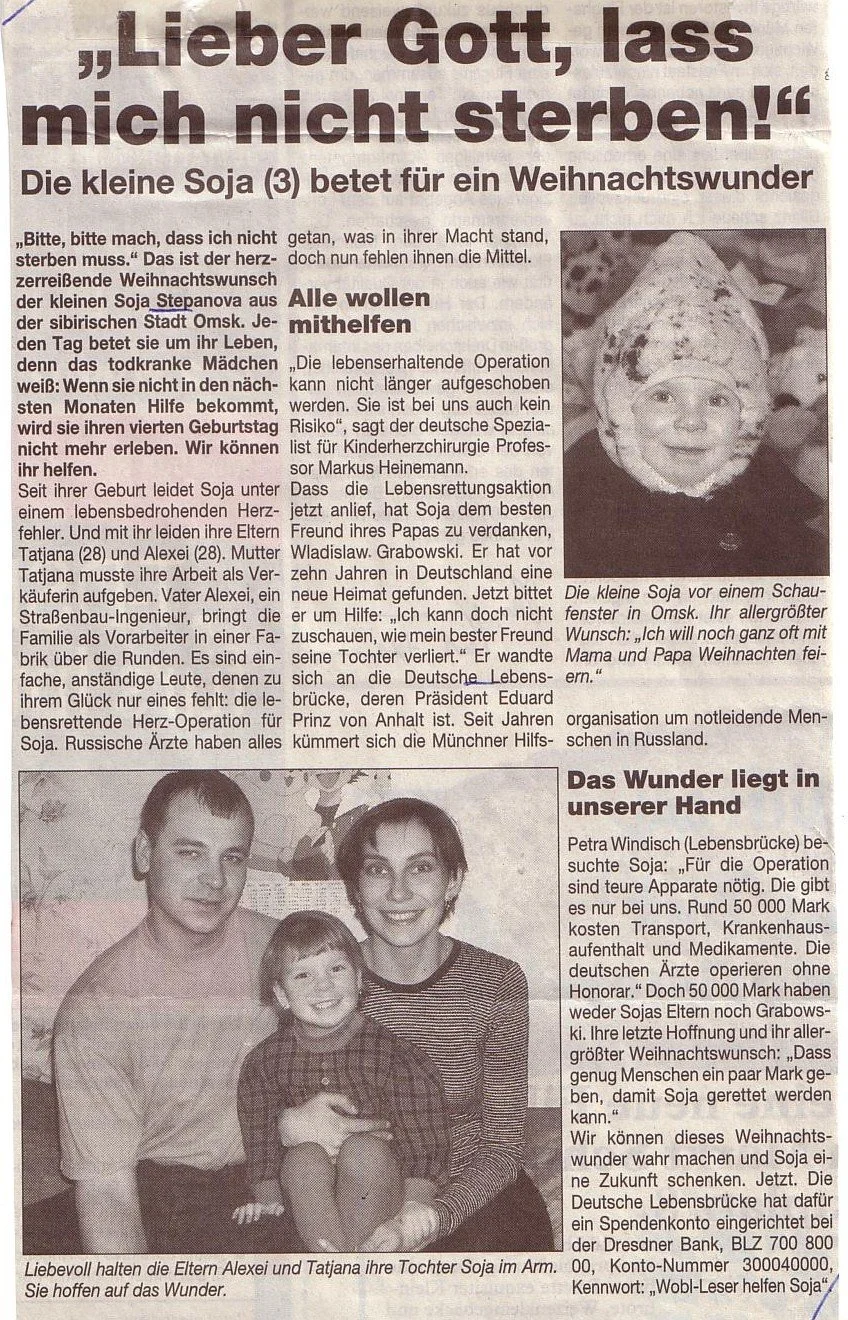 Ein Aufruf, der Wellen schlug: Spendenaufruf im Münchner Wochenblatt