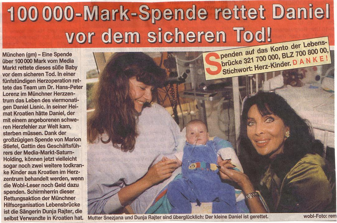 Hilfe für herzkrankes Baby Daniel aus Kroatien