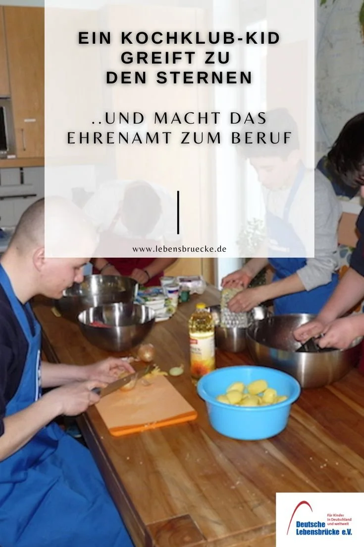 Ein Kochklub-Kid greift zu den Sternen