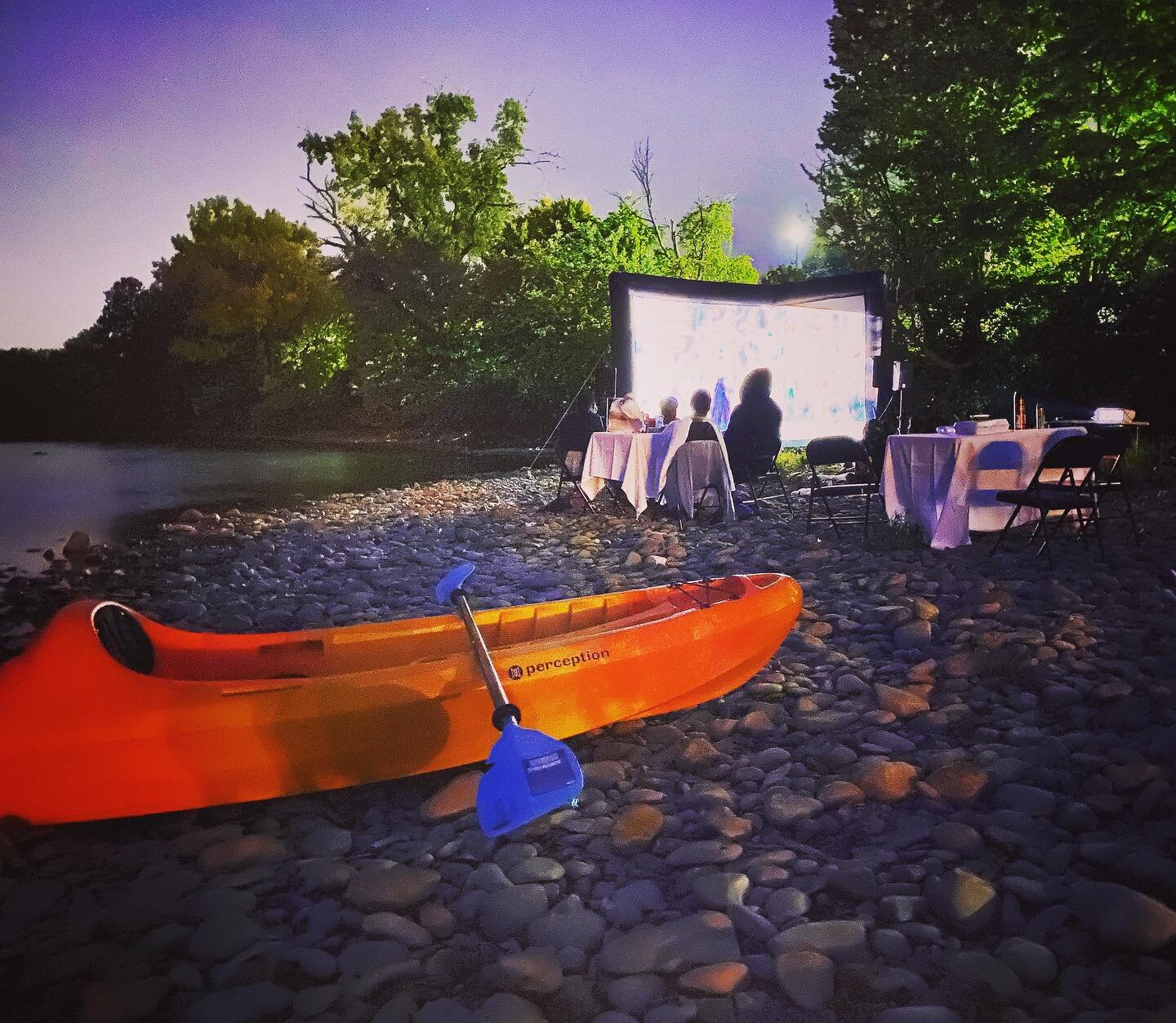 @letsstiritup and @nakarsn 

Still can&rsquo;t believe we carried all that equipment a quarter mile, down a sloping dirt bank, and across rock island 16x today.

Cops finally found us after 8 noise complaints, but gave us compliments on the setup. We