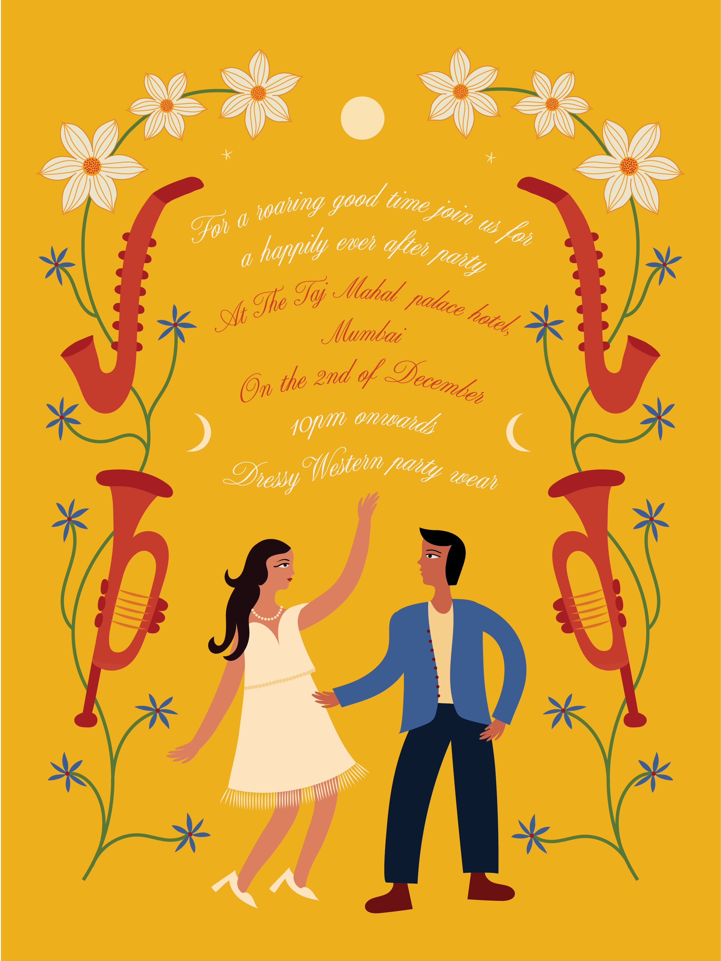 After party card - K+J