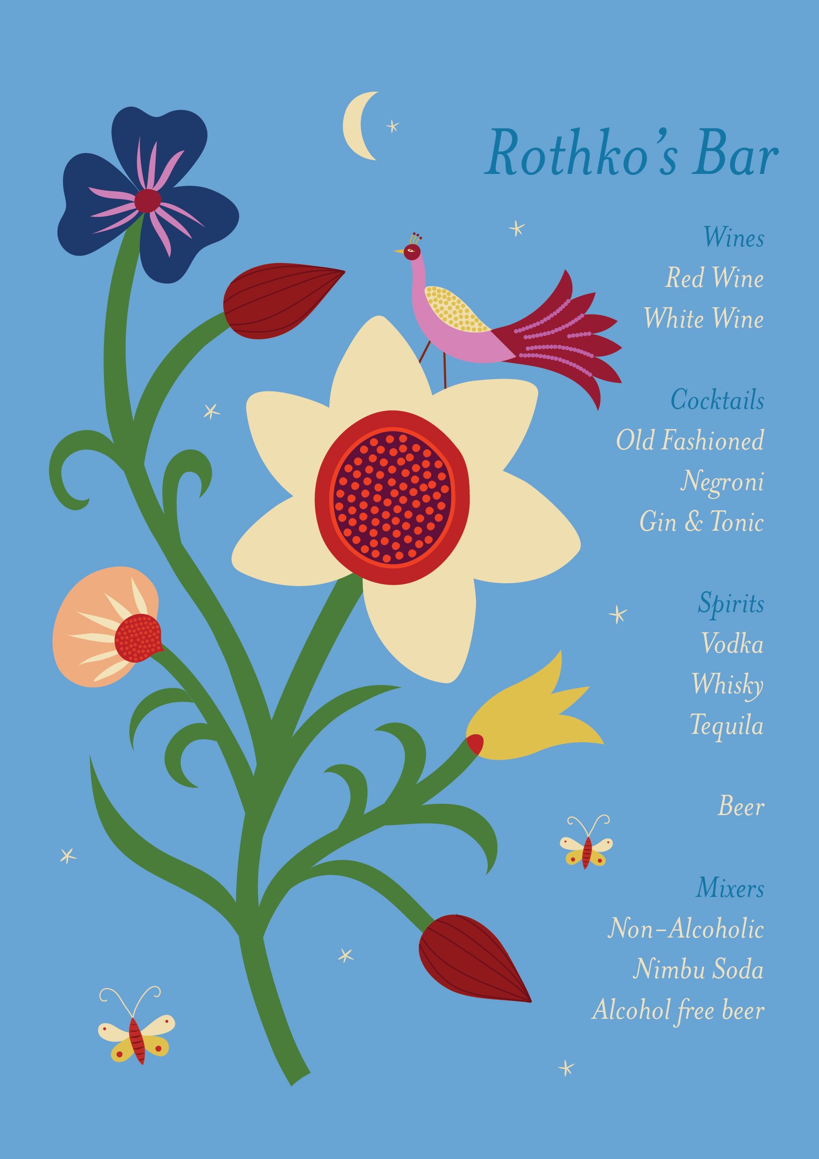 bar menu