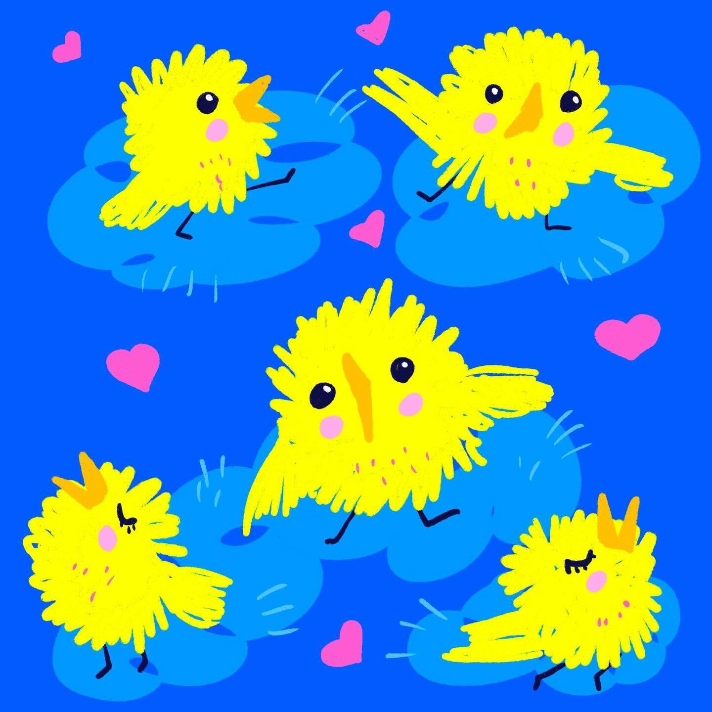 I haven&rsquo;t been inspired for several days. Now I just had to sit down and draw something without thinking. For a limited time, with a limited color palette. A collection of random chicks came to the surface💛🐥🐤
.
.
.
.
.
#easter #easterchicken