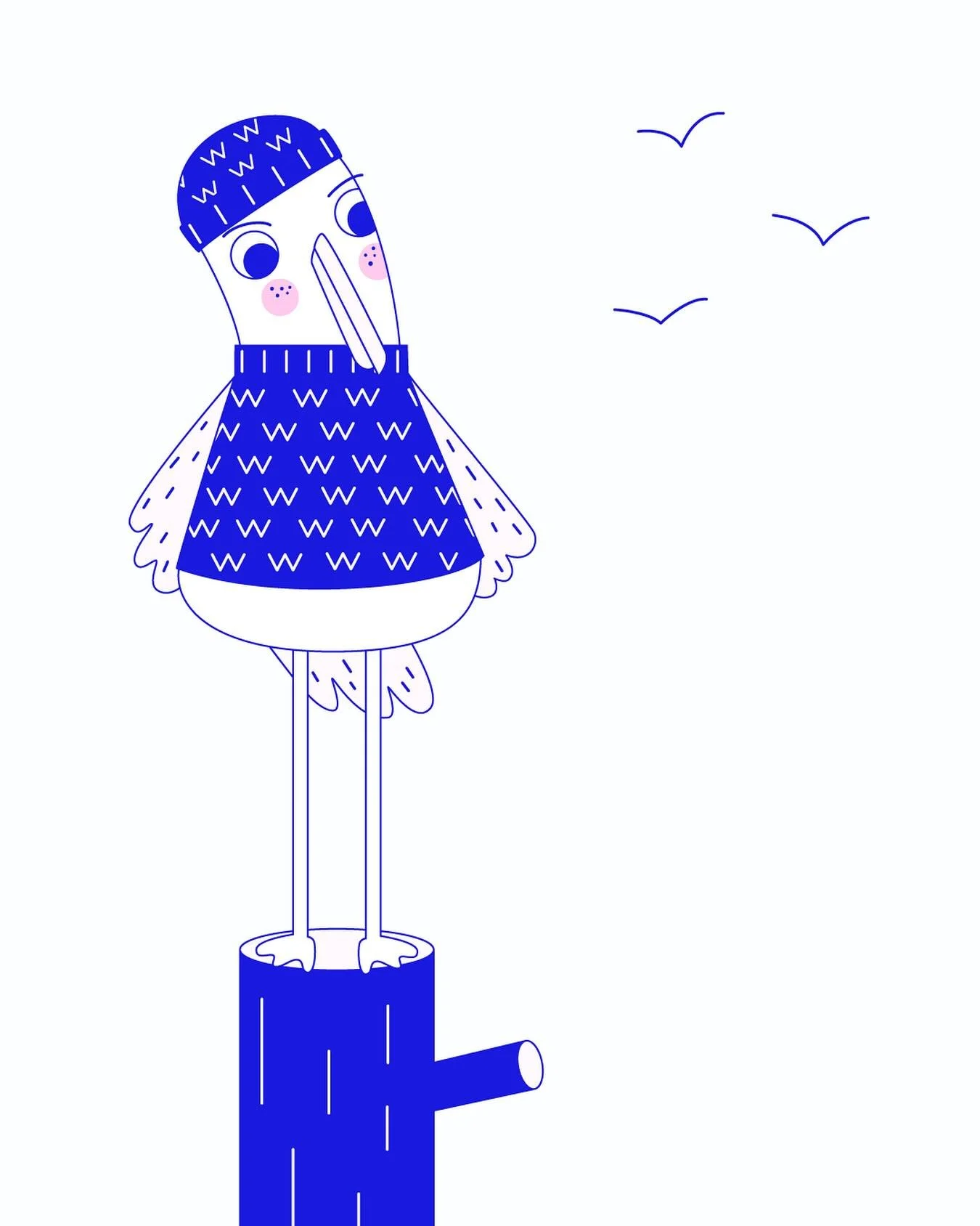 @peachtober Day 11: Seagull 💙 . 
.
.
.
#peachtober25seagull #peachtober #dailydrawing #seagull #birdcharacter #characterdesign #animalpatterndesign #fashion #fashionart #digitalart #digitalartist #digitalillustration #vectorart #artlicencing #surfac