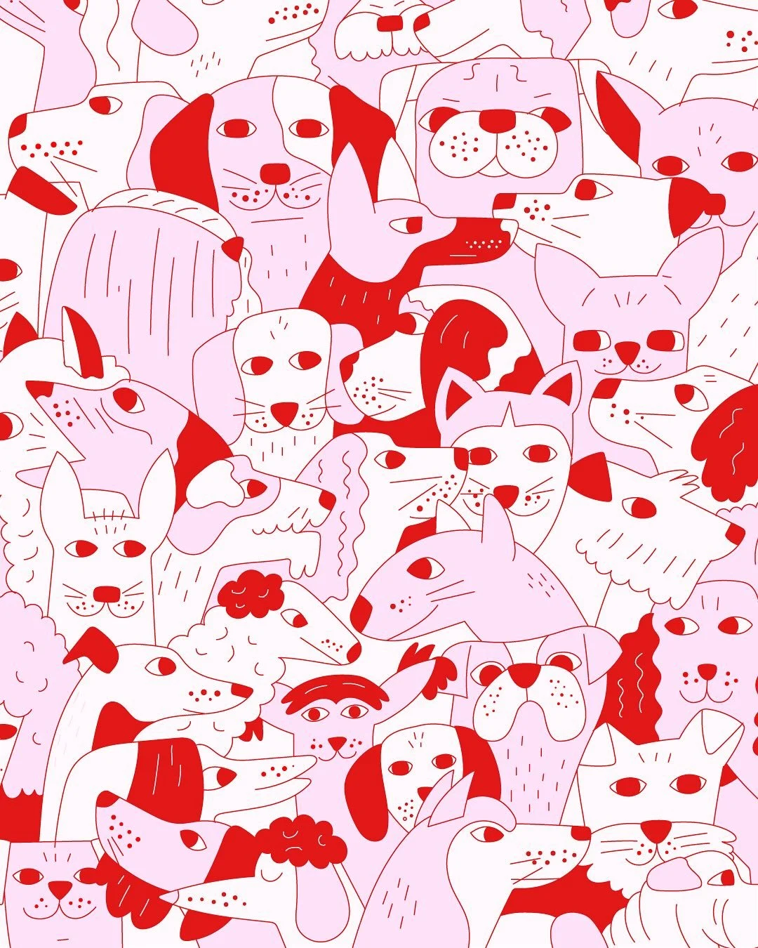 @peachtober Day 12: Bark. 
.
.
.
#peachtober25bark #peachtober #dailydrawing #dogs #dogcharacter #characterdesign #animalpatterndesign #fashion #doglover #digitalart #digitalartist #digitalillustration #vectorart #artlicencing #surfacedesigner #surfa