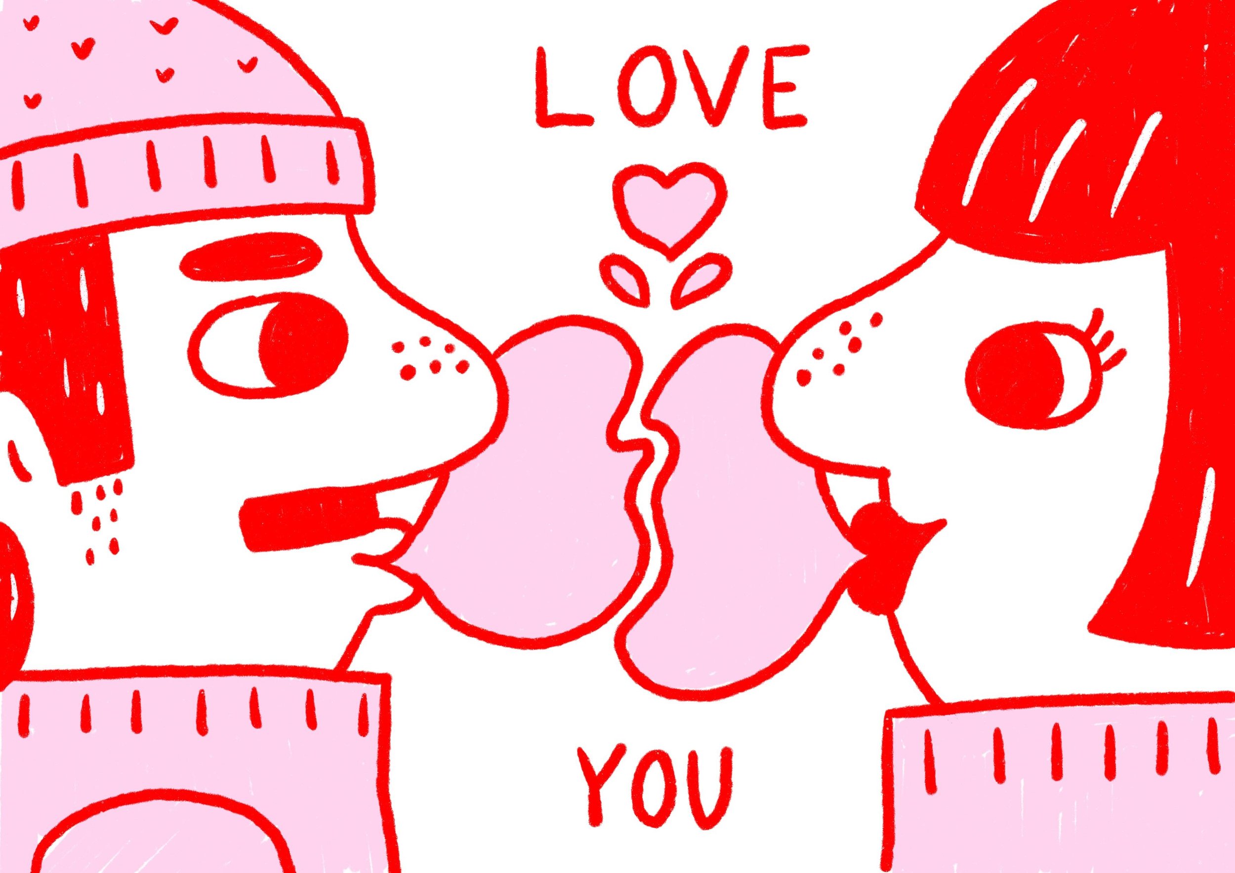 ❤️ 

#iloveyou #jetaime #loveillustration #greetingcarddesign #surfacepatterndesigner