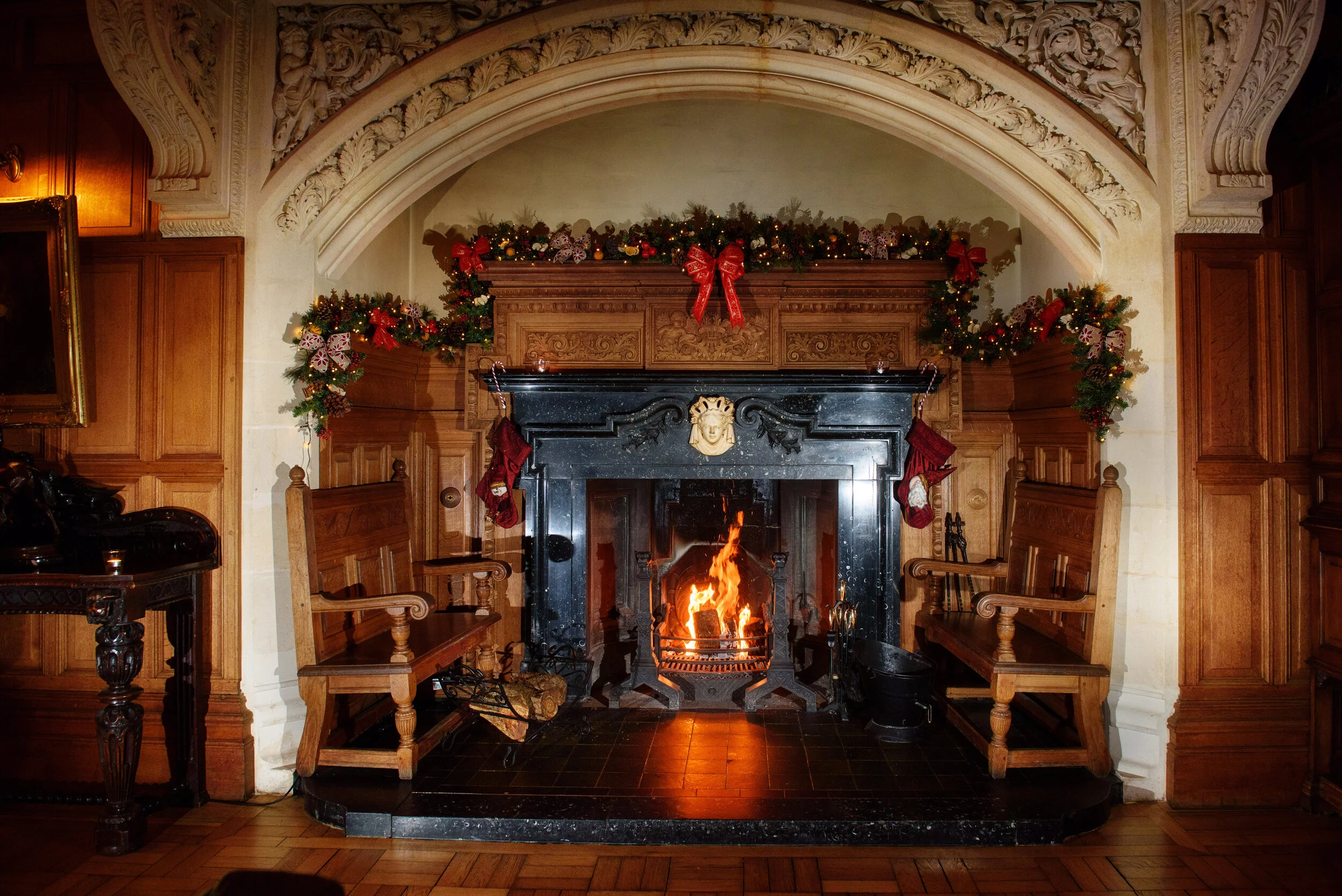 Lough Rynn Baronial Hall Fireplace