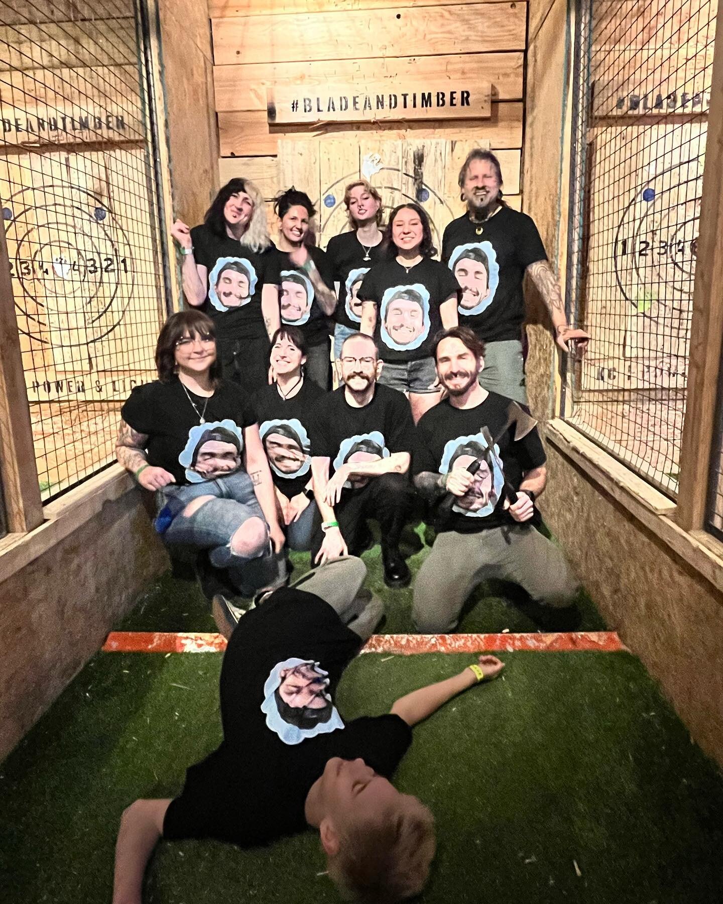 The whole gang masterfully executed a surprise going away party for @parkour_piercer !! Next week Eric will be moving to @iris_piercing_studios in Salt Lake City. We are all very excited for him and can&rsquo;t wait to see all of the epic piercings a