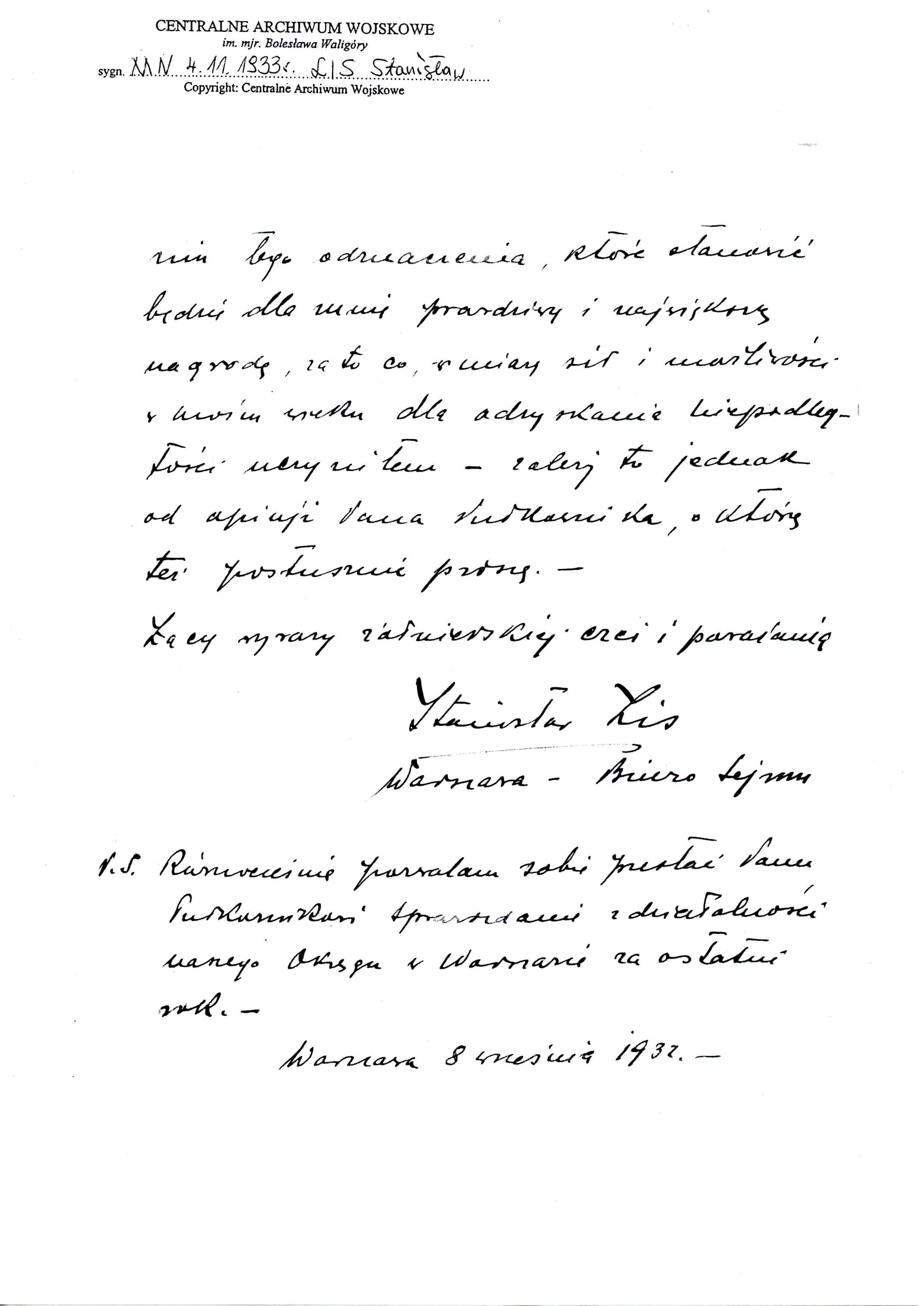 Stanislaw Lis Handwritten Letter page 3 1937.jpg