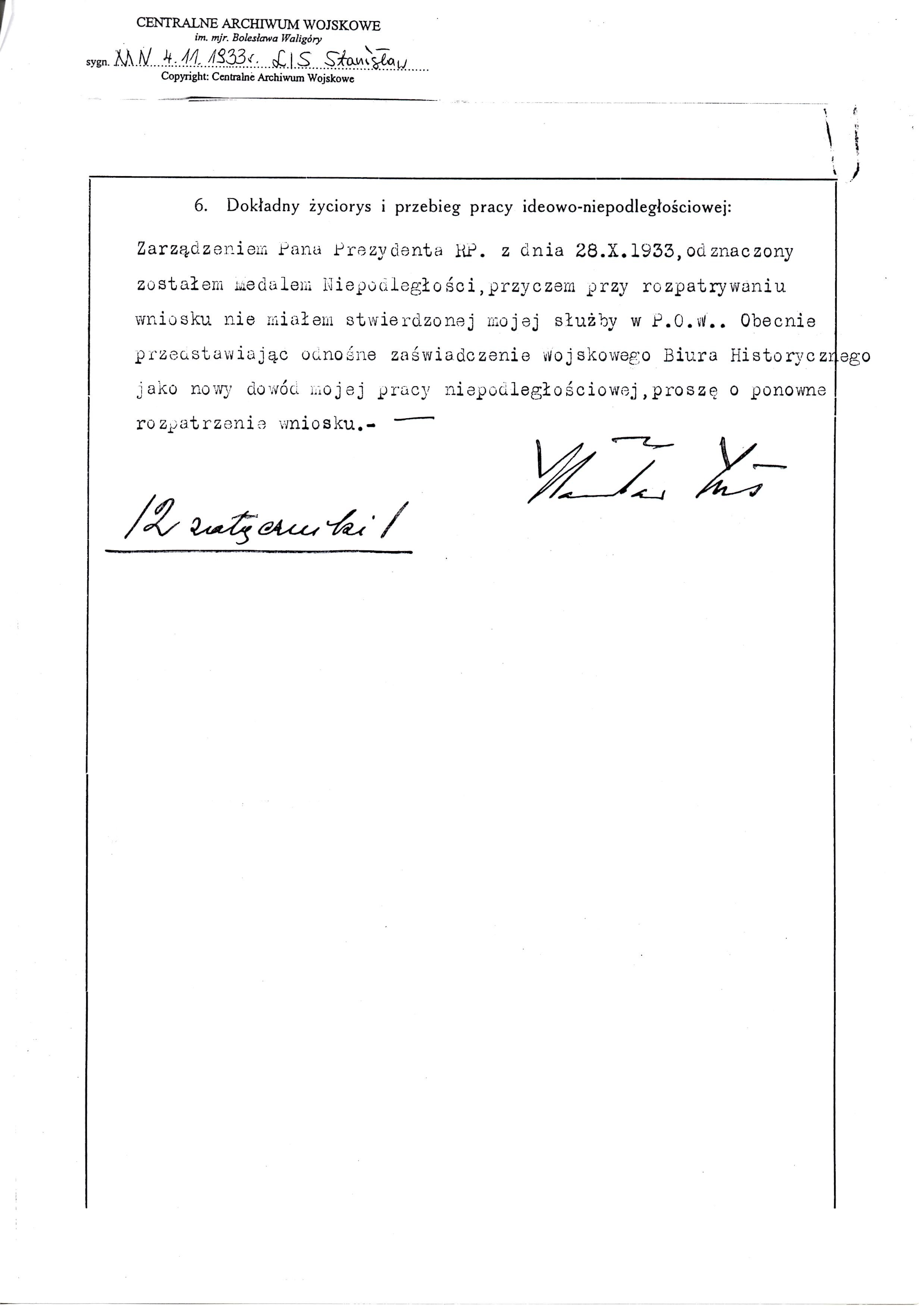 Stanislaw Lis Medal of Independance Document 1 page 2.jpg