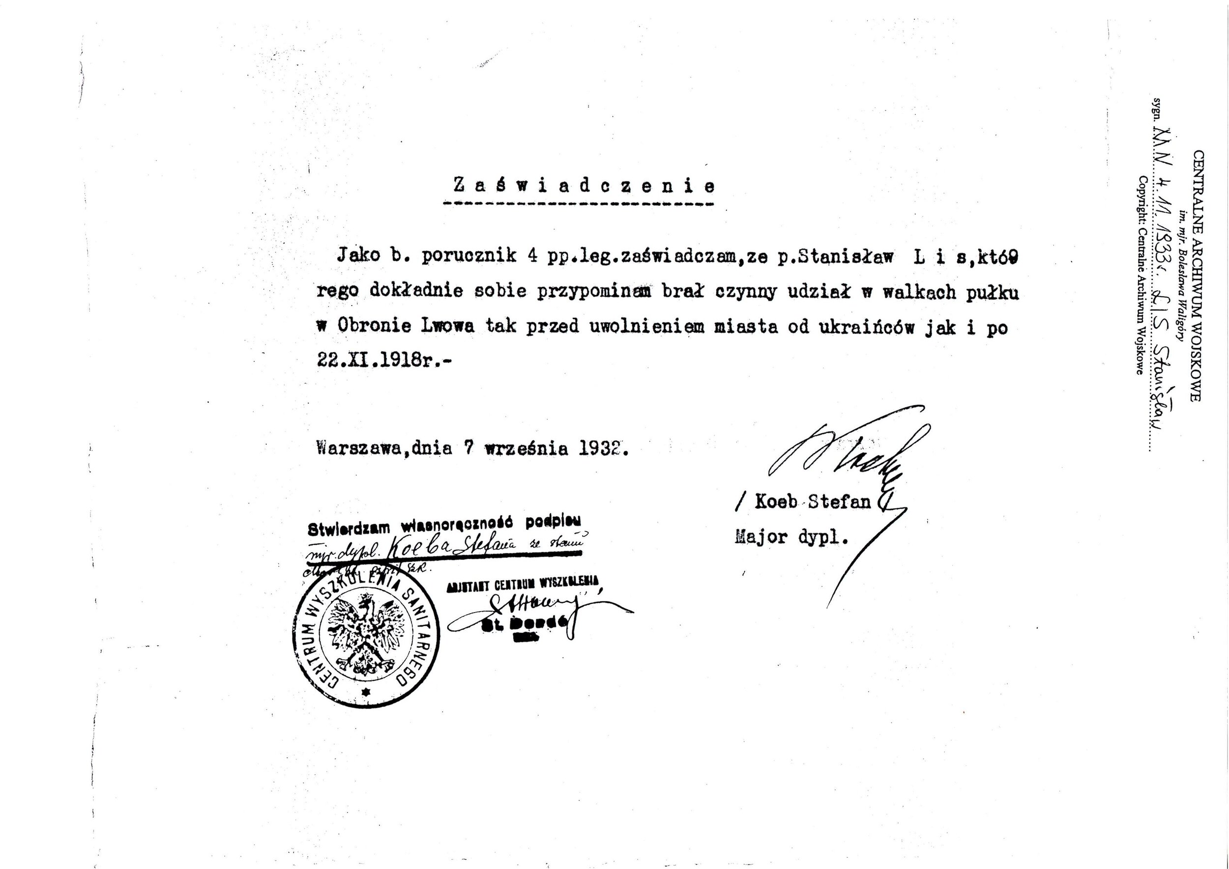 Stanislaw Lis Medal of Independance Document 3 page 2.jpg