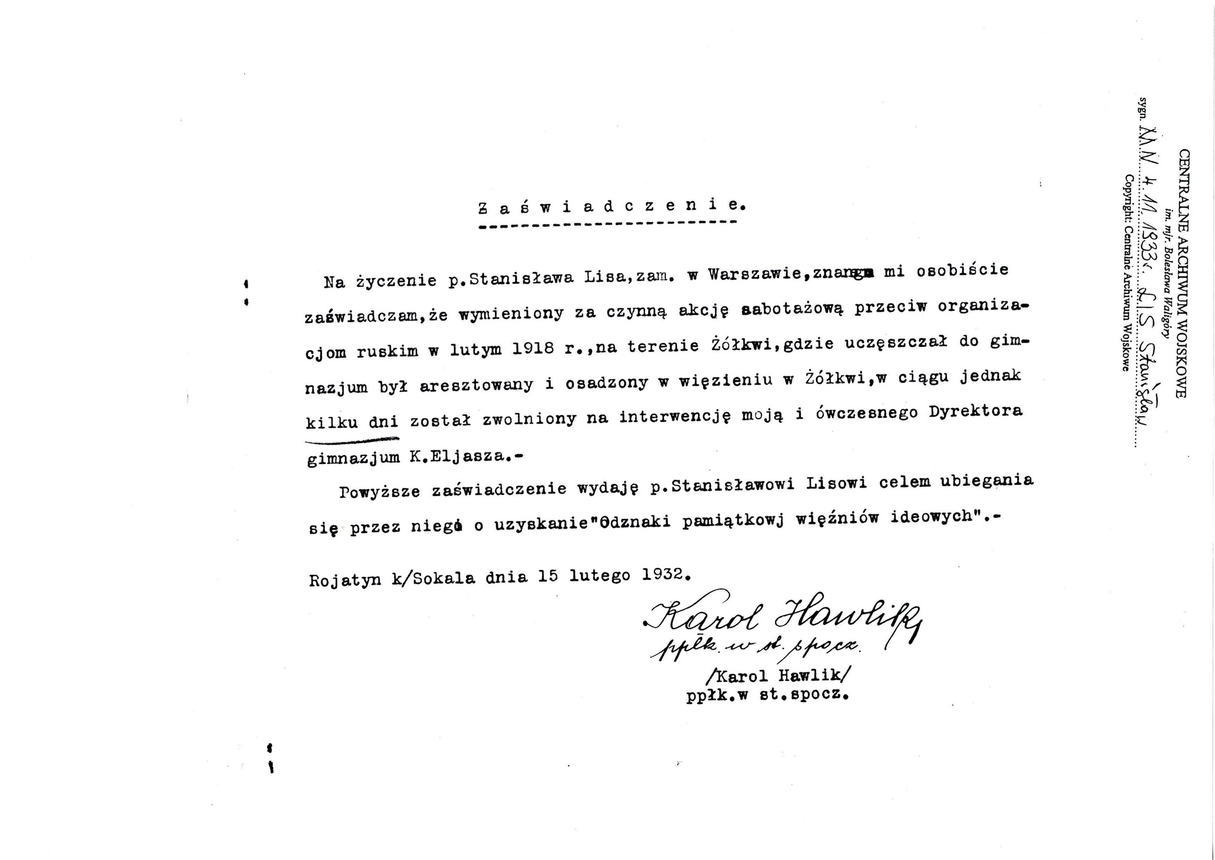 Stanislaw Lis Medal of Independance Document 3 page 3.jpg