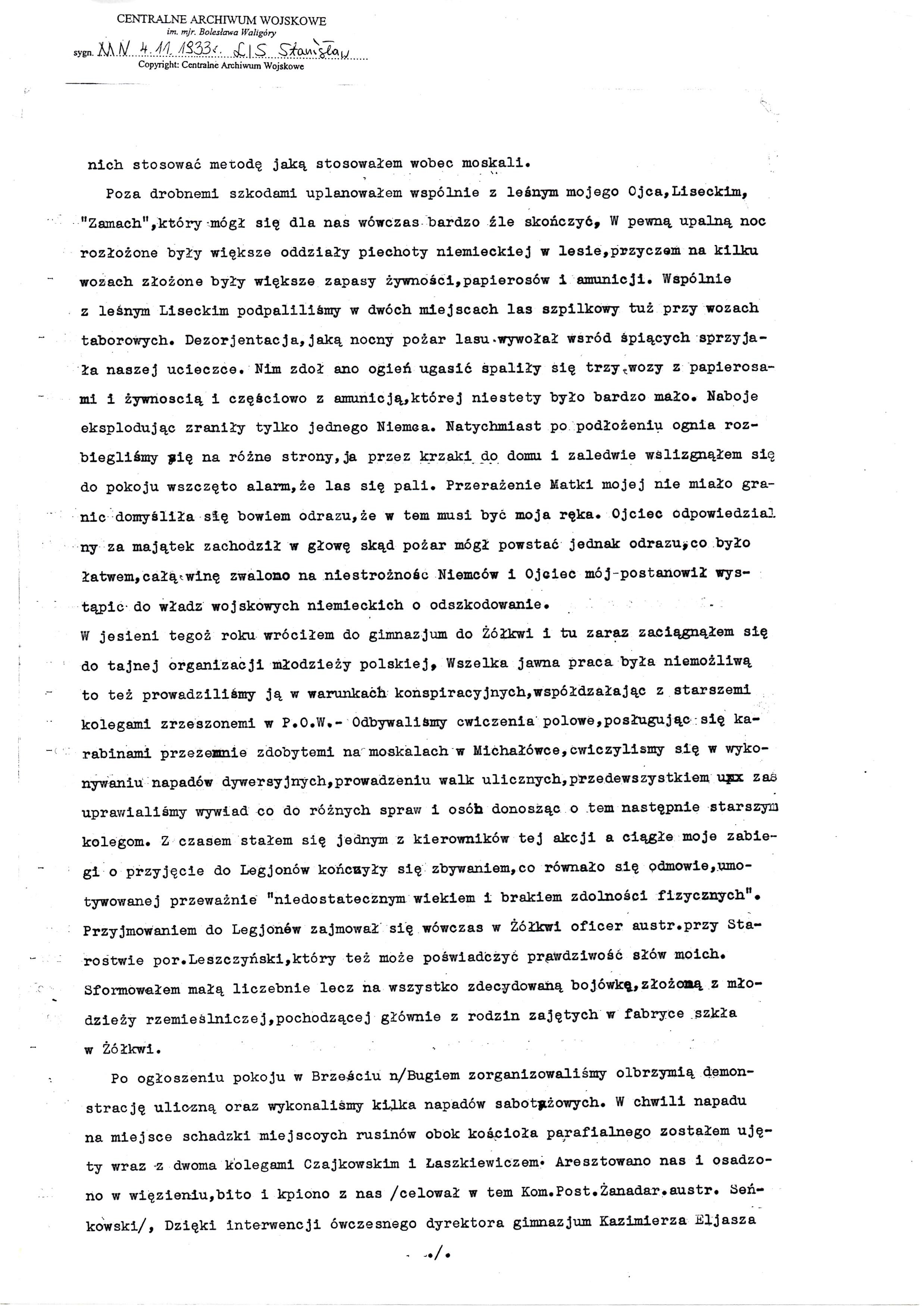 Stanislaw Lis Typed CV page 2 1932.jpg