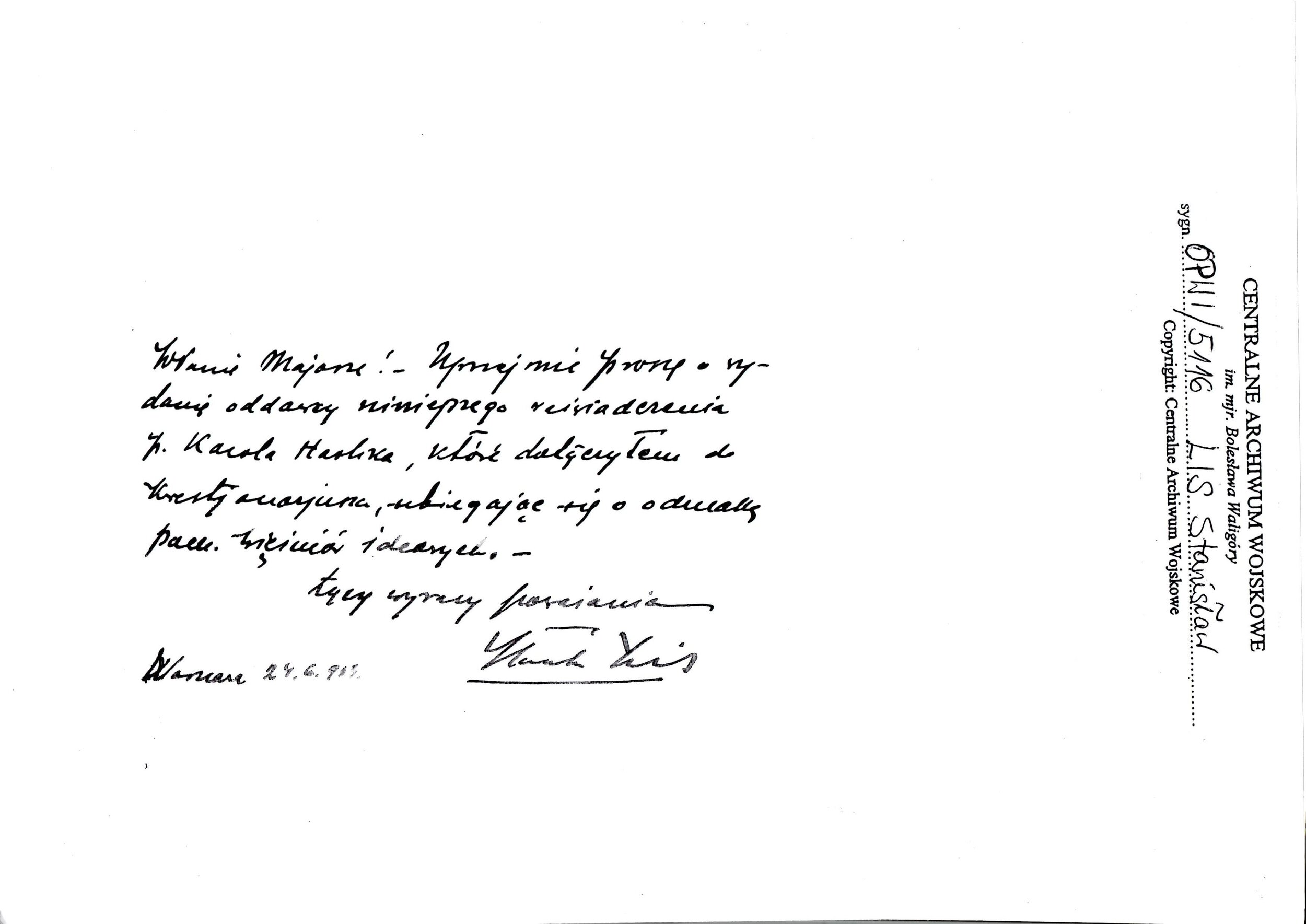 Stanislaw Lis Warsaw Sejm 1935 Handwritten note Page 2.jpg