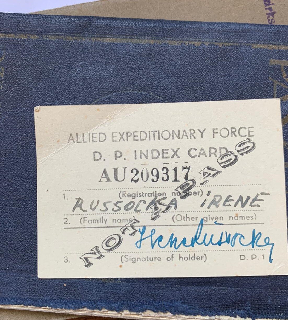 Allied Expeditionary Force index card Irena.jpeg