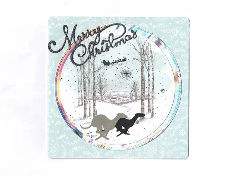 C0143 - 10 sparkle and glitter snow scenes