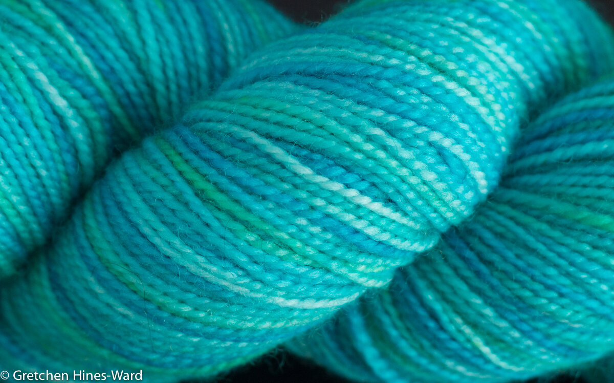 Lapis Lagoon Superwash Sock