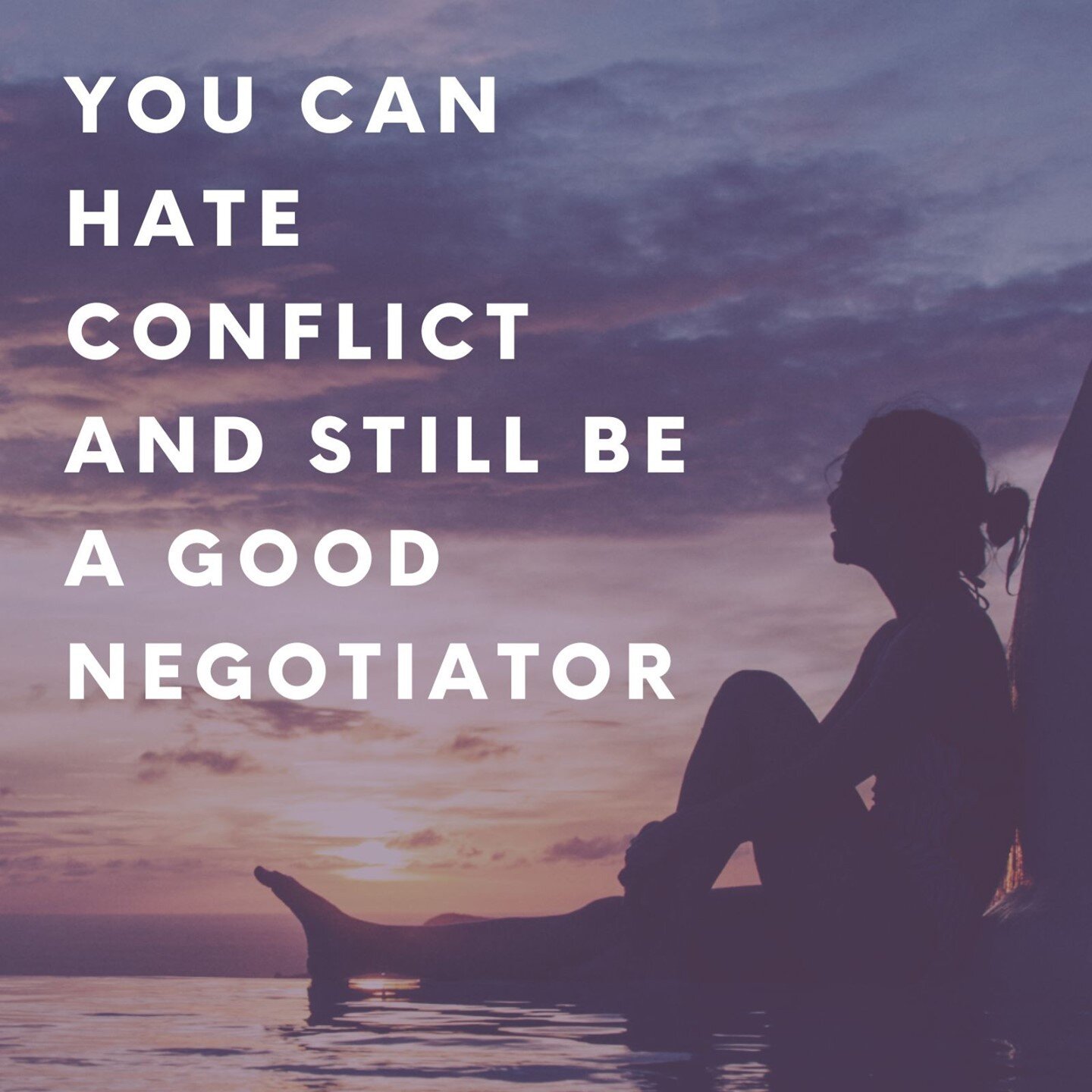 If we want to create change, we have to learn to negotiate our way to the future we are trying to create. I hate conflict and used to avoid it. Learning negotiation skills showed me a new path. A path where I can be polite, powerful +productive. I st
