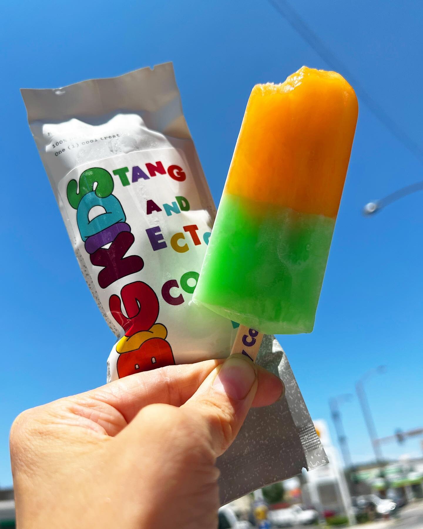 TANG N ECTO COOLER POPSICLES AVAILABLE STARTING TOMORROW AT BIG KIDS AND @prettycoolicecream !!!!!! PROCEEDS DONATED TO THE CHICAGO ABORTION FUND.