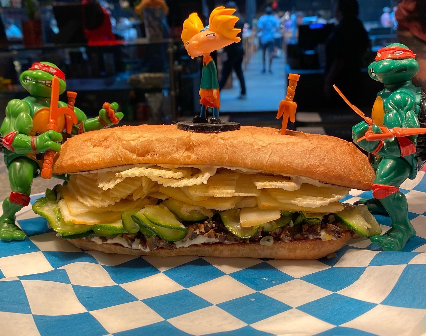 DR DELL AND ZADDY TANNER CAME THROUGH WITH THIS MIGHTY SANDWICH USING @laclarecreamery SMOKED GOAT CHEDDAR AND IT IS SERVING SEVERE FLAVOR AND SASS.  ONLY AVAILABLE @timeoutmarketchicago STARTING THIS WEEKEND!!!!